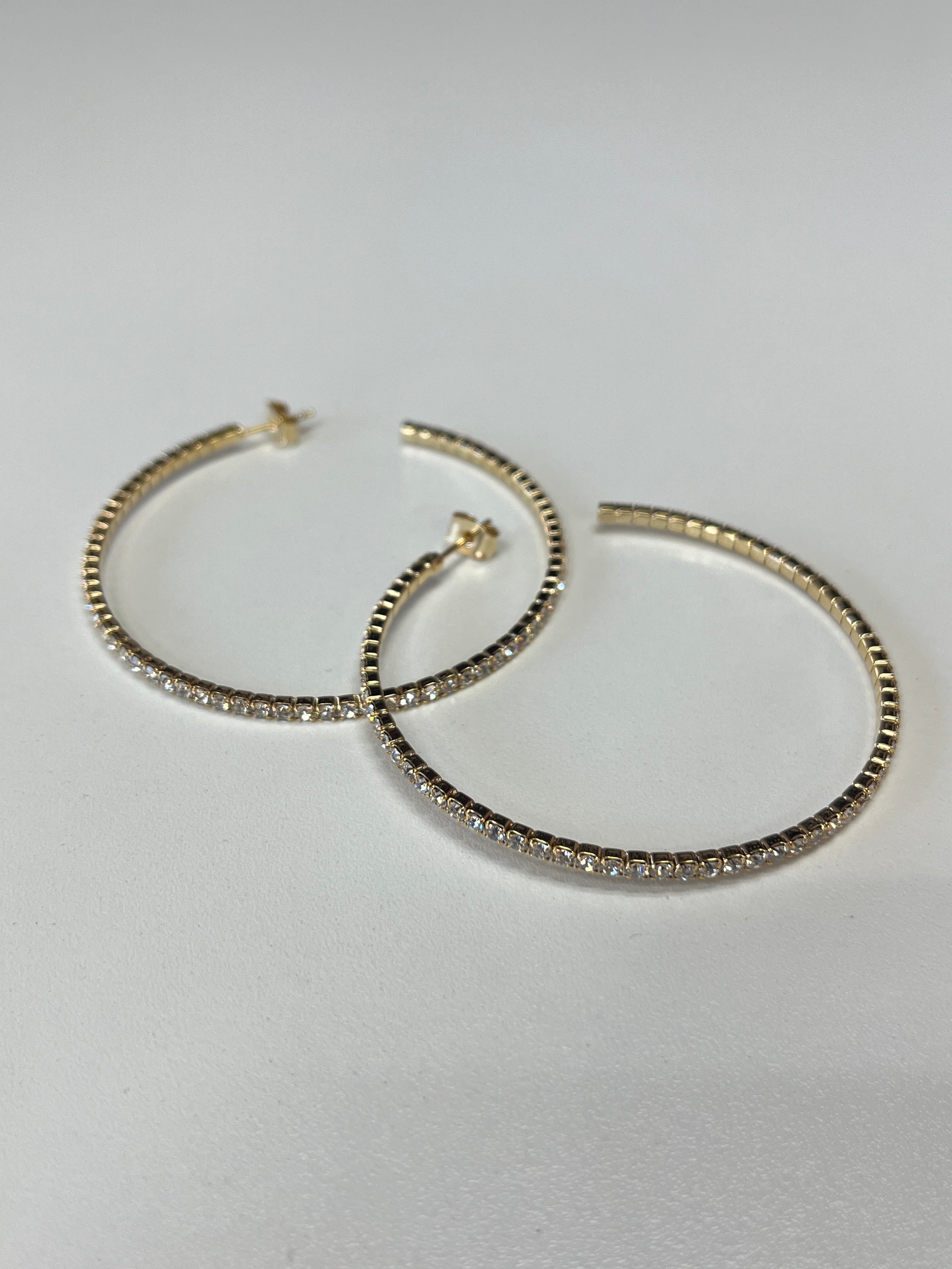 Crystal Large Hoop - Closet Space