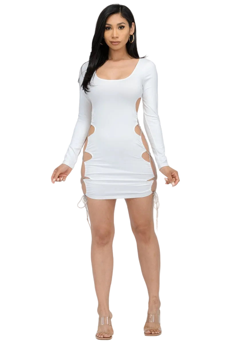 Sparkly Rhinestone Bodycon Dress - Closet Space