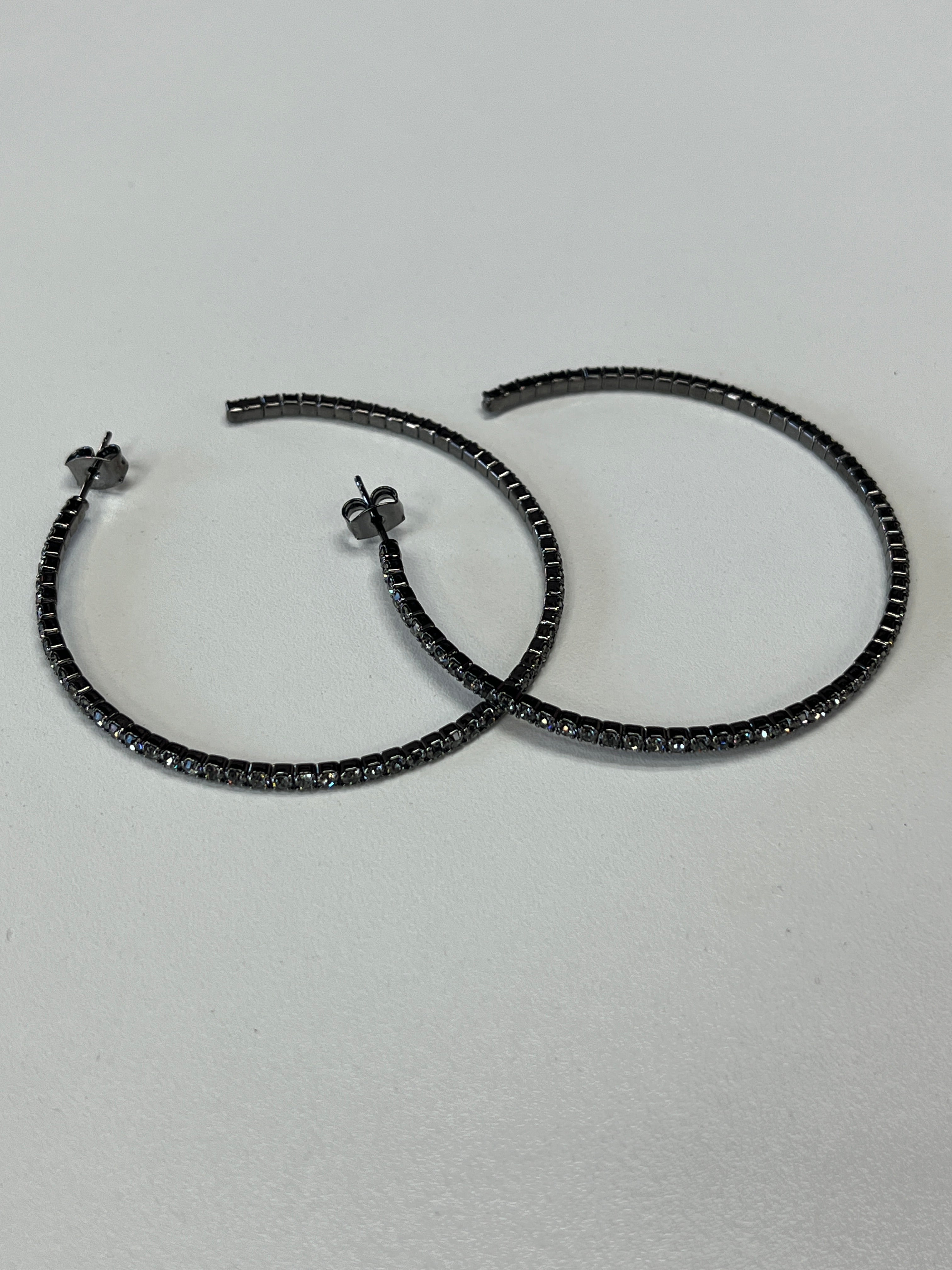 Crystal Large Hoop - Closet Space