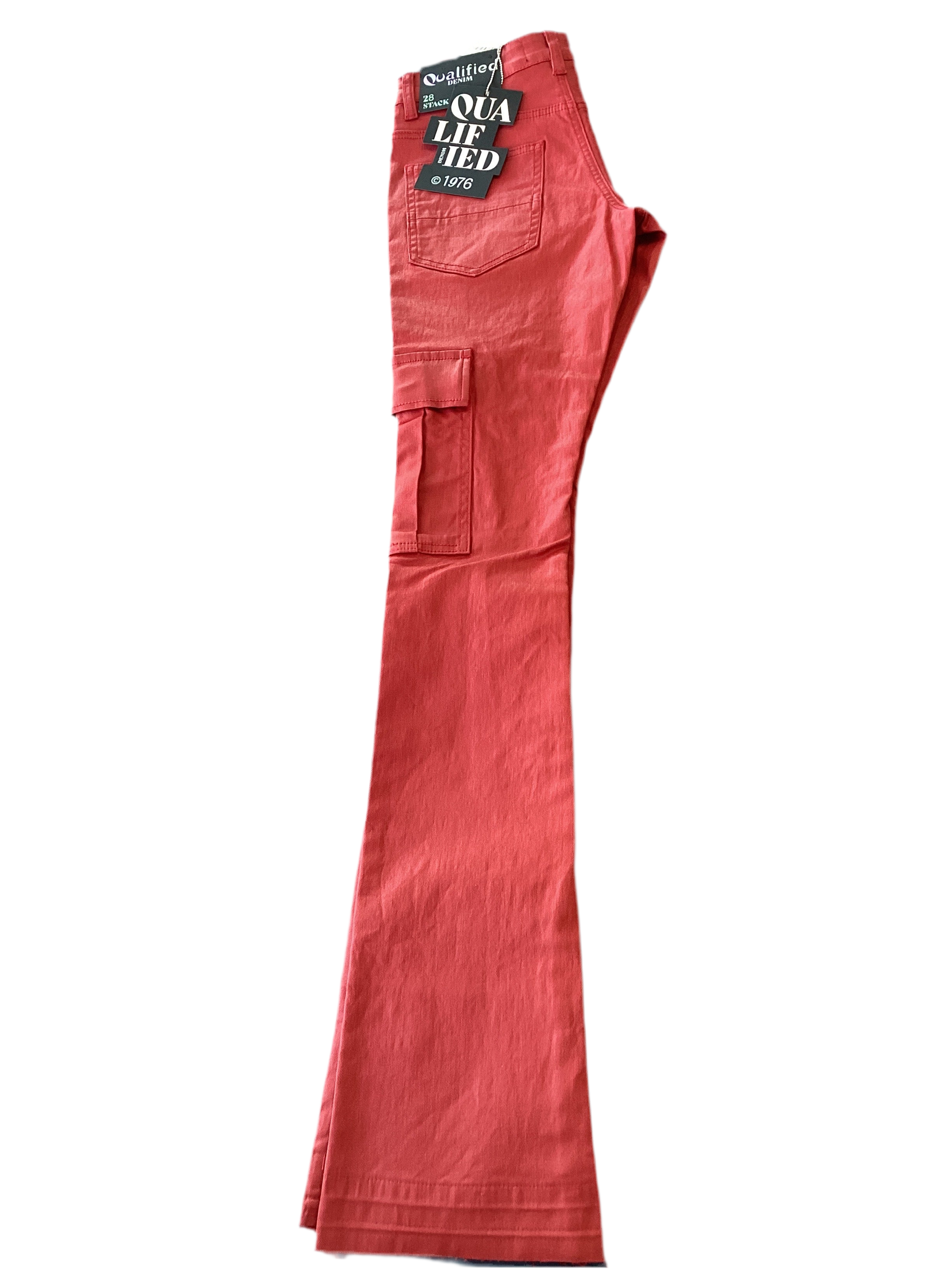 Red Wax Cargo Stack Denim