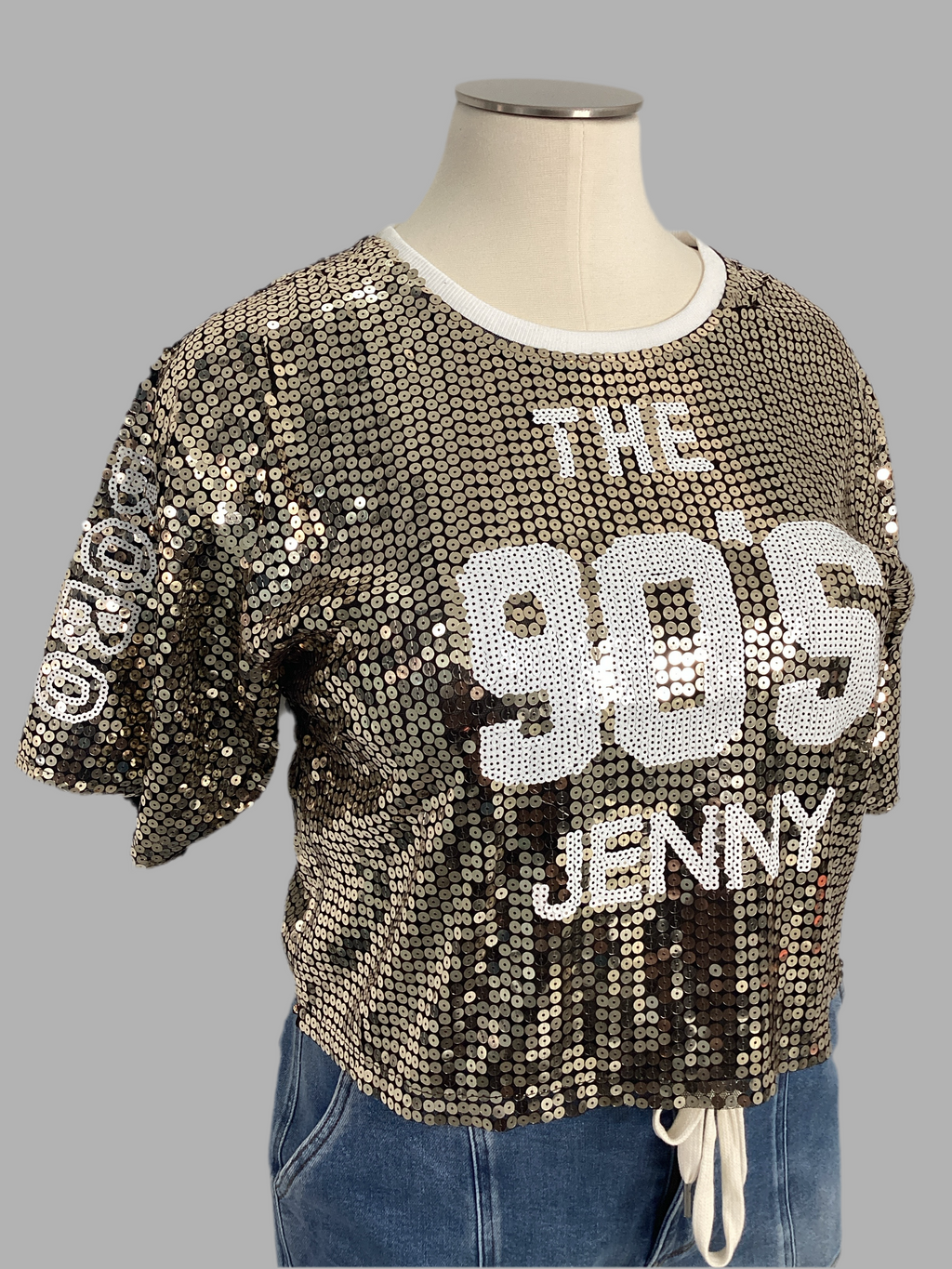 90'S Sequin Crop Top