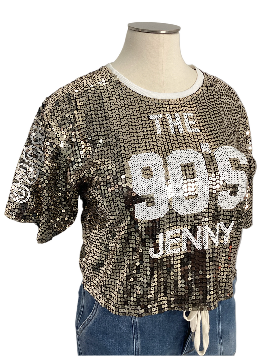 90'S Sequin Crop Top