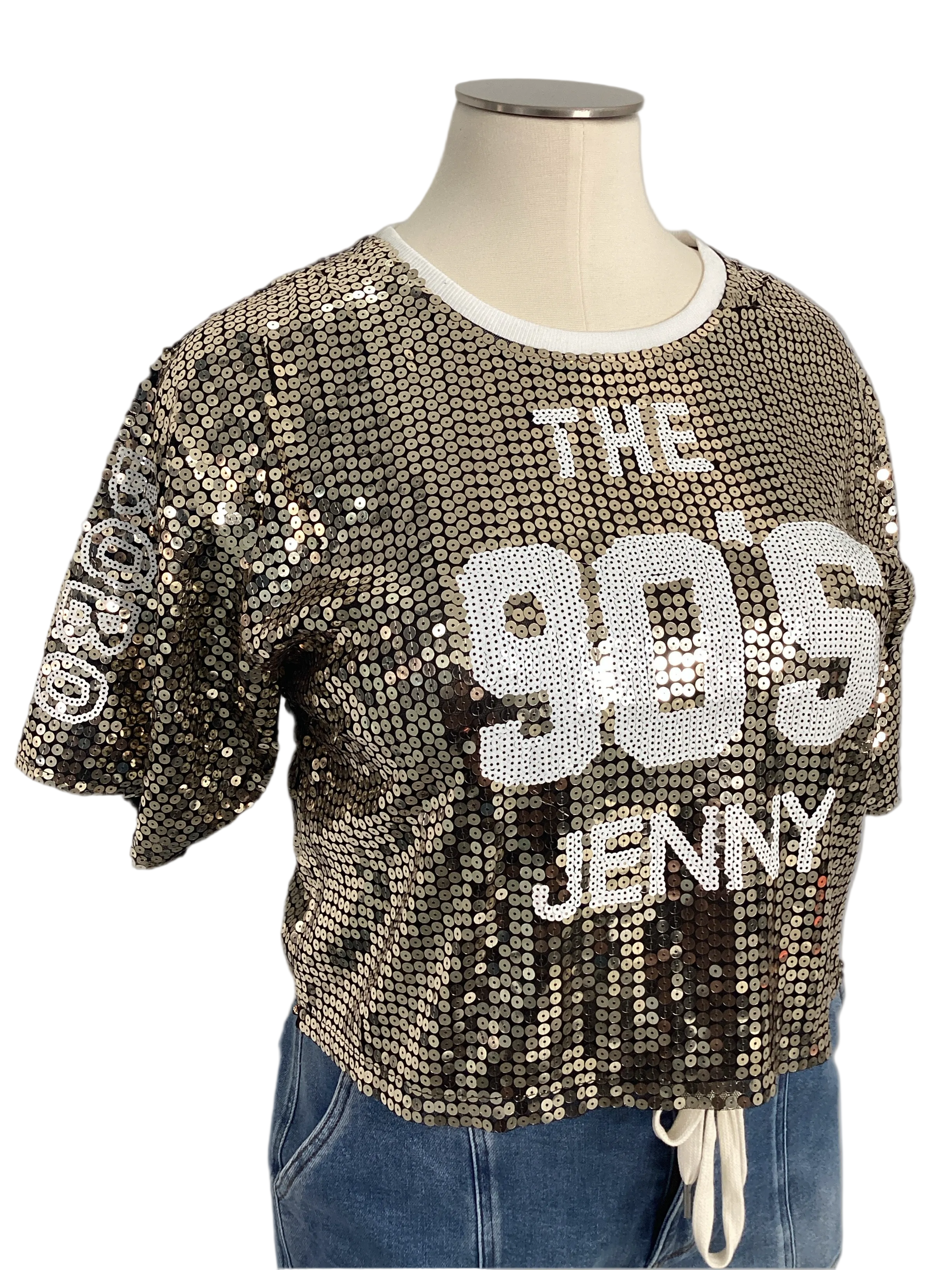 90'S Sequin Crop Top