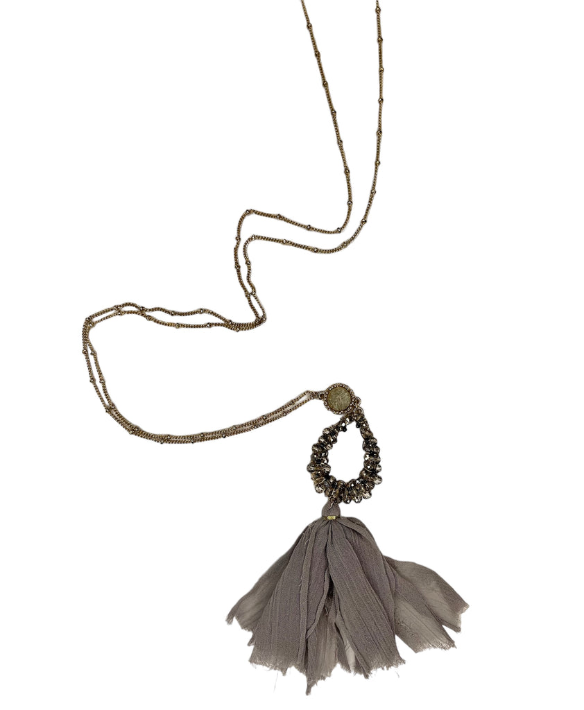 Teardrop Tassel Necklace - Closet Space