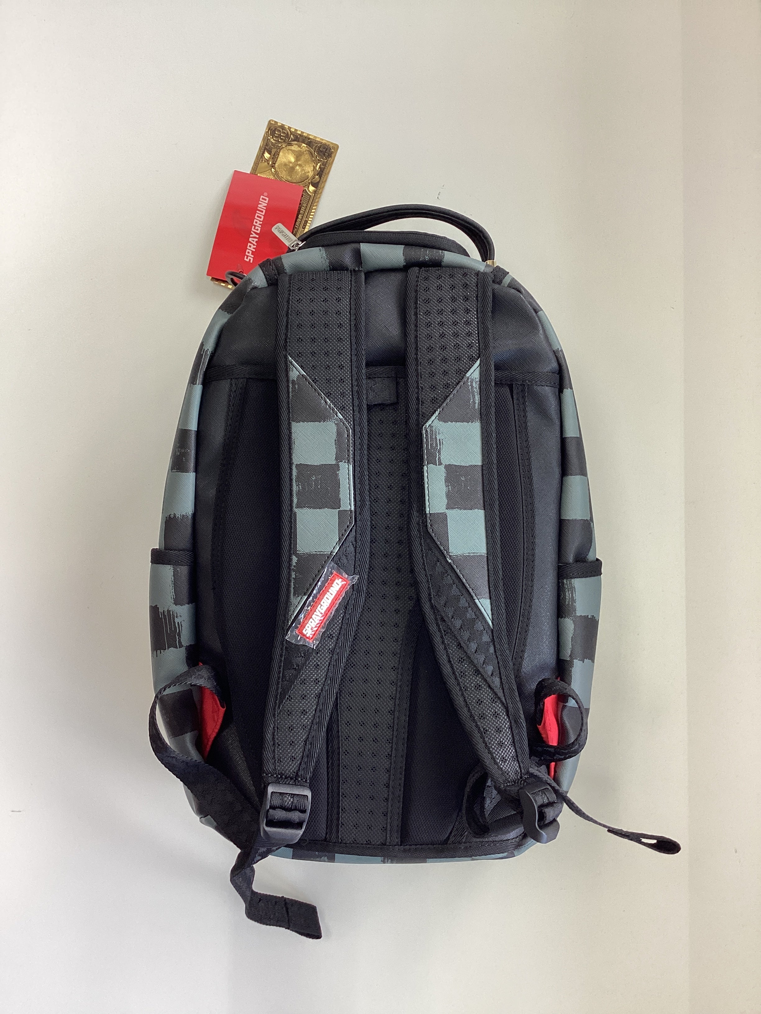 SPRAYGROUND Sharks In Paris Paint Grey DLXSV Backpack - Closet Space