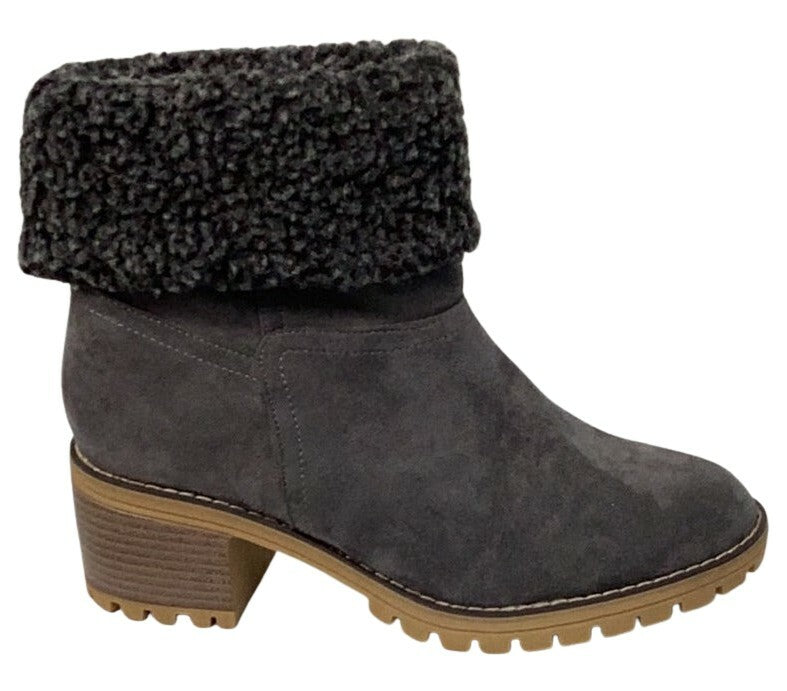 Corkys Cotton Fold Over Ankle Boot - Closet Space