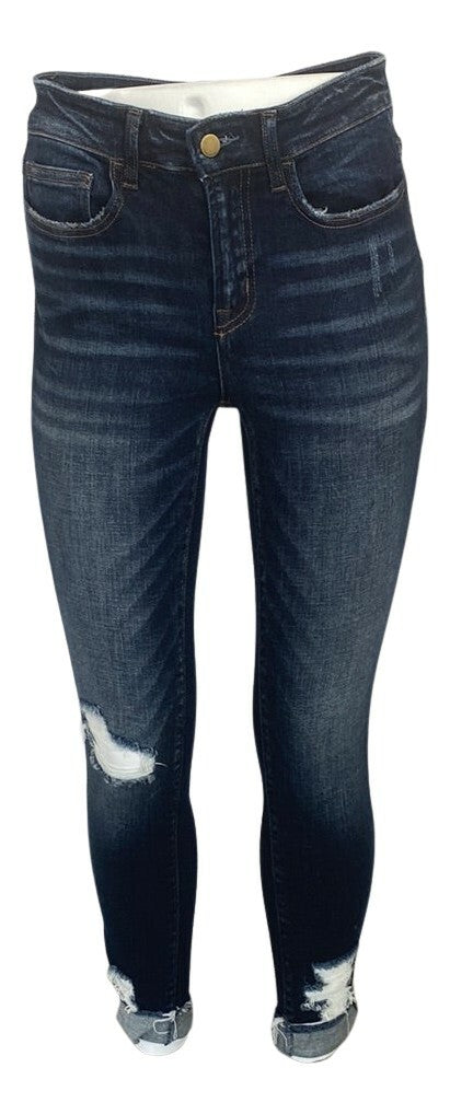 FLYING MONKEY Crop Ankle Jeans - Closet Space