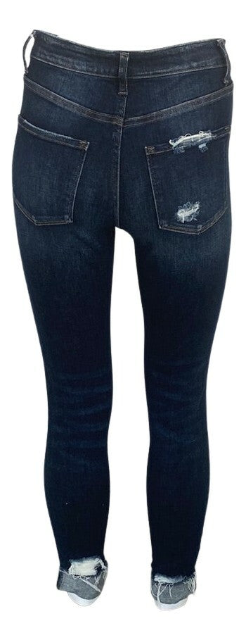 FLYING MONKEY Crop Ankle Jeans - Closet Space