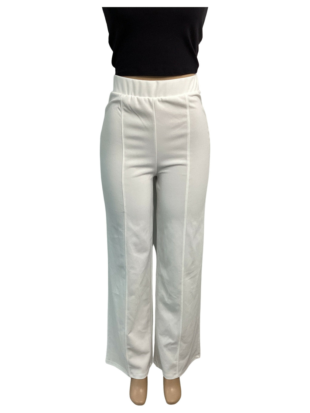Wide Leg Poly Stretch Dress Pant - Closet Space