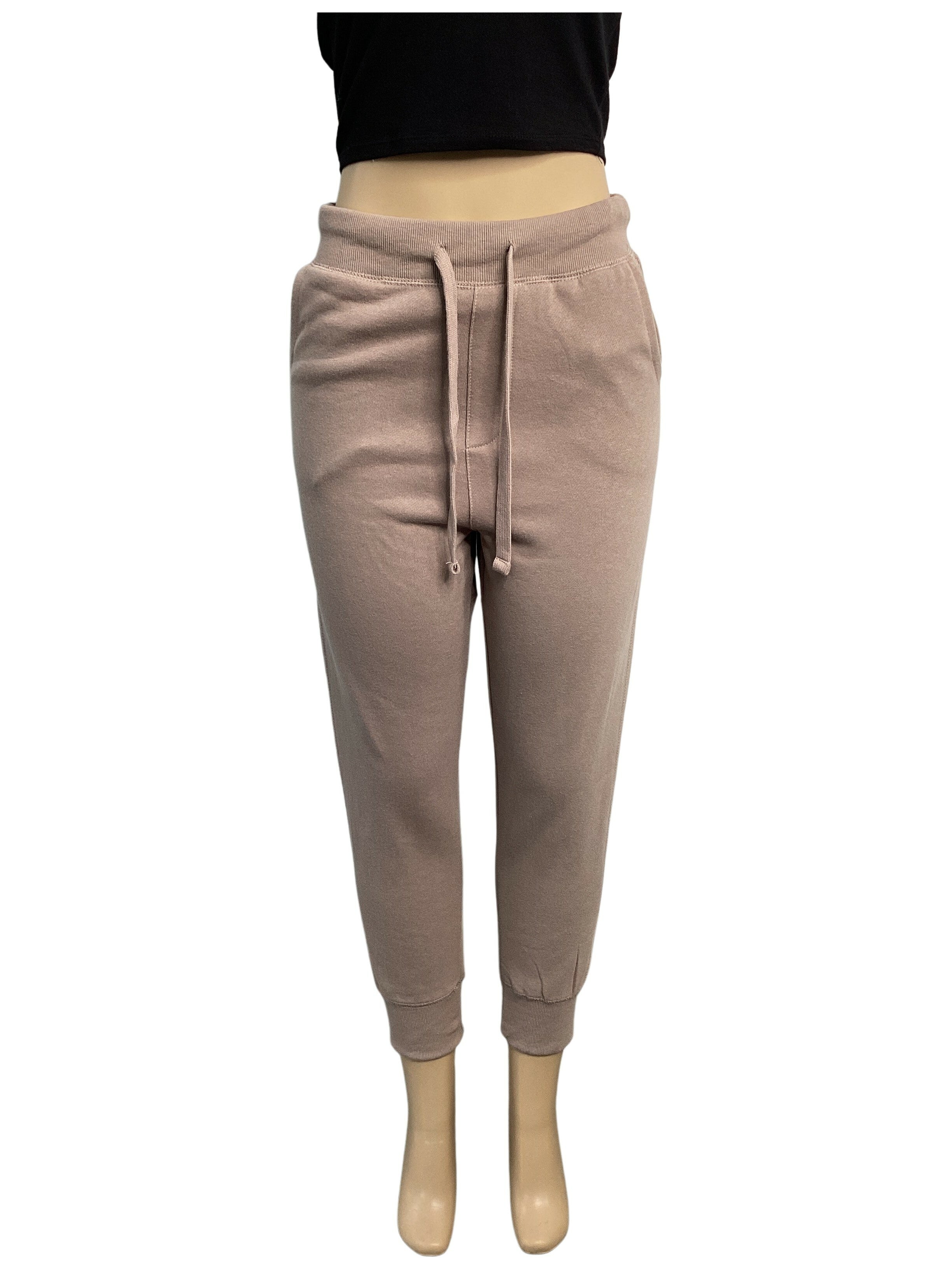 Soft Fleece Tie Banded Waist Joggers - Closet Space