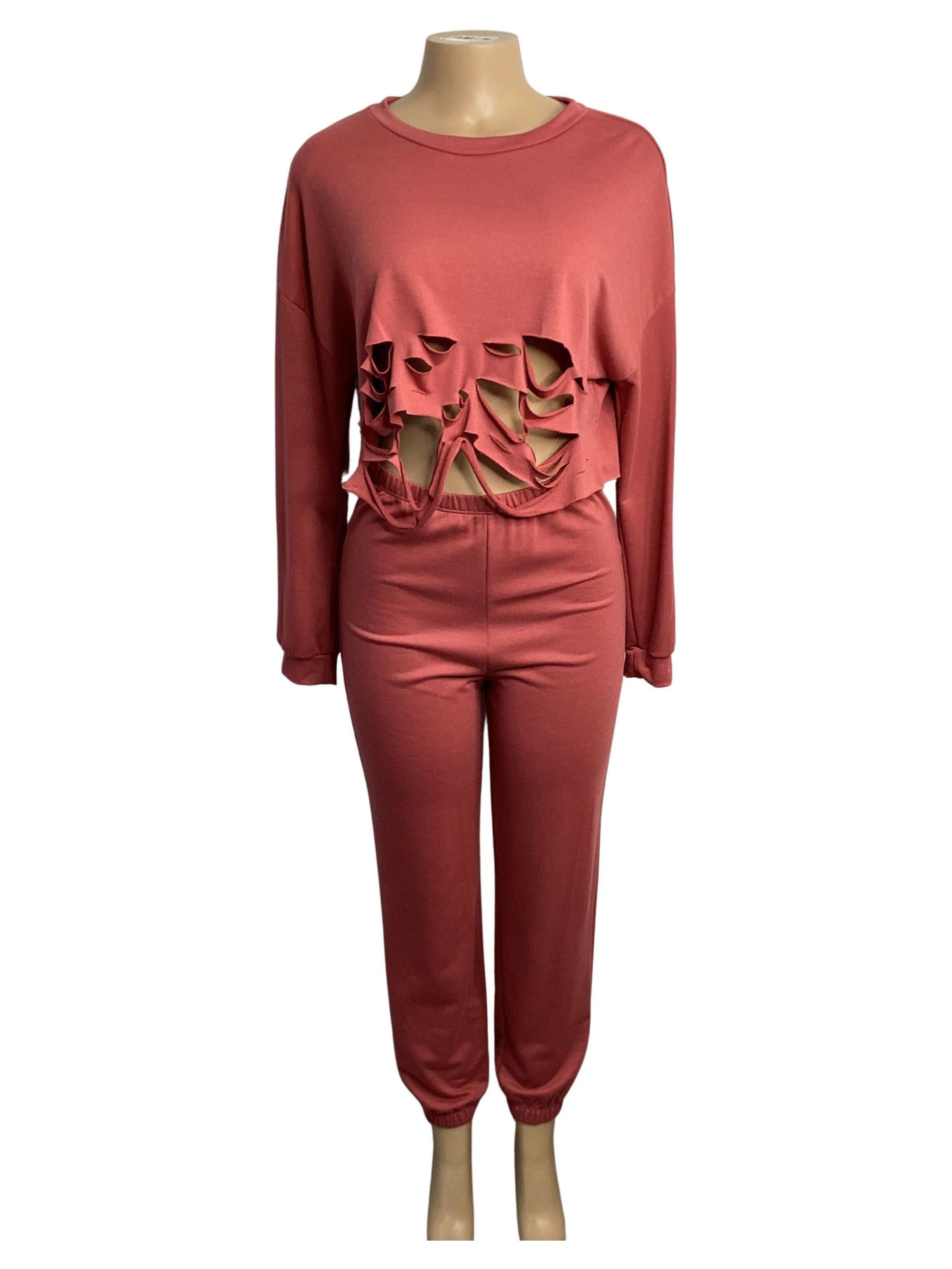 Cozy Knit Lounge Jogger Set - Closet Space