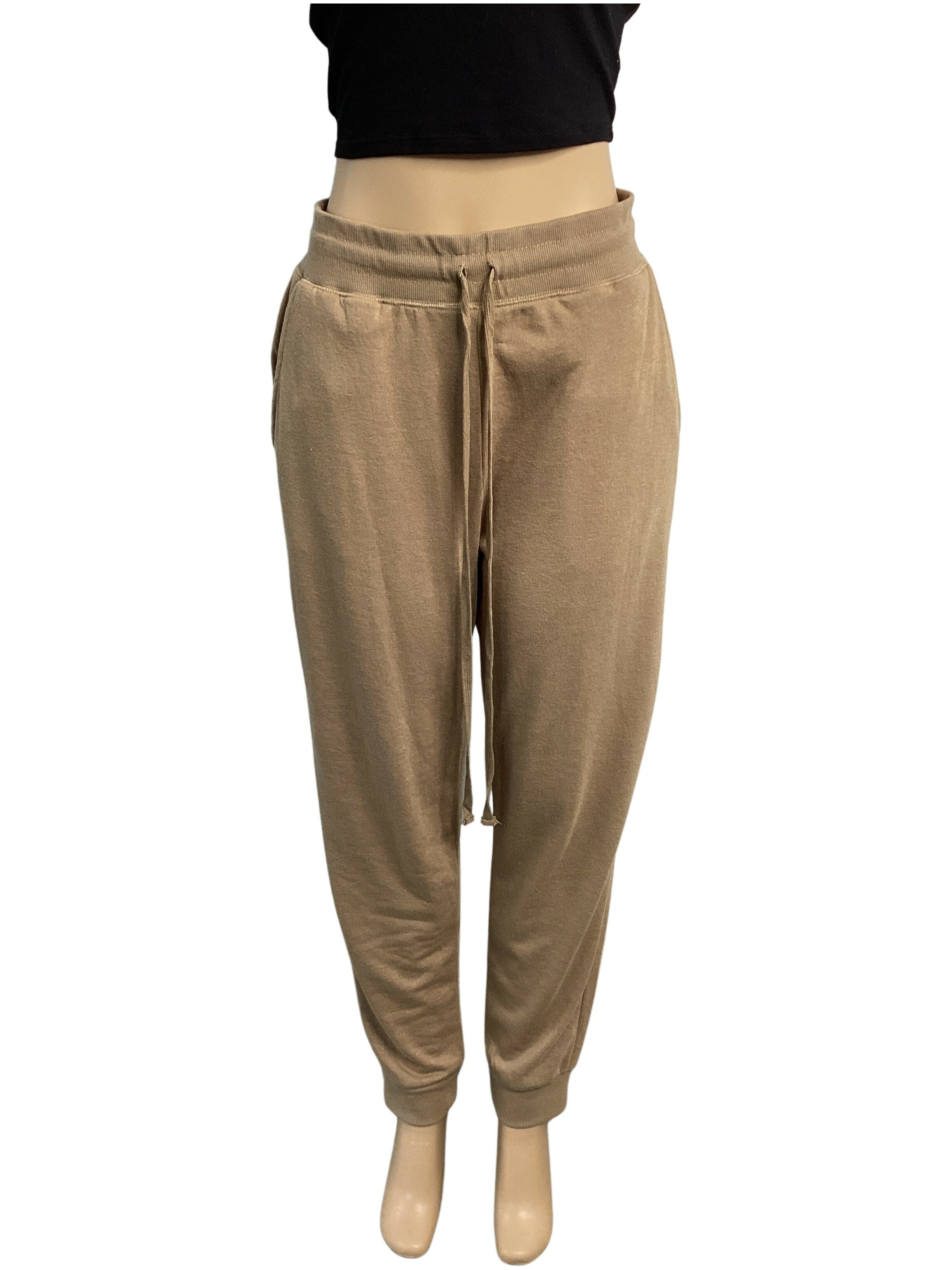 Curvy - Soft Knit Cozy Drawstring Jogger Pant - Closet Space