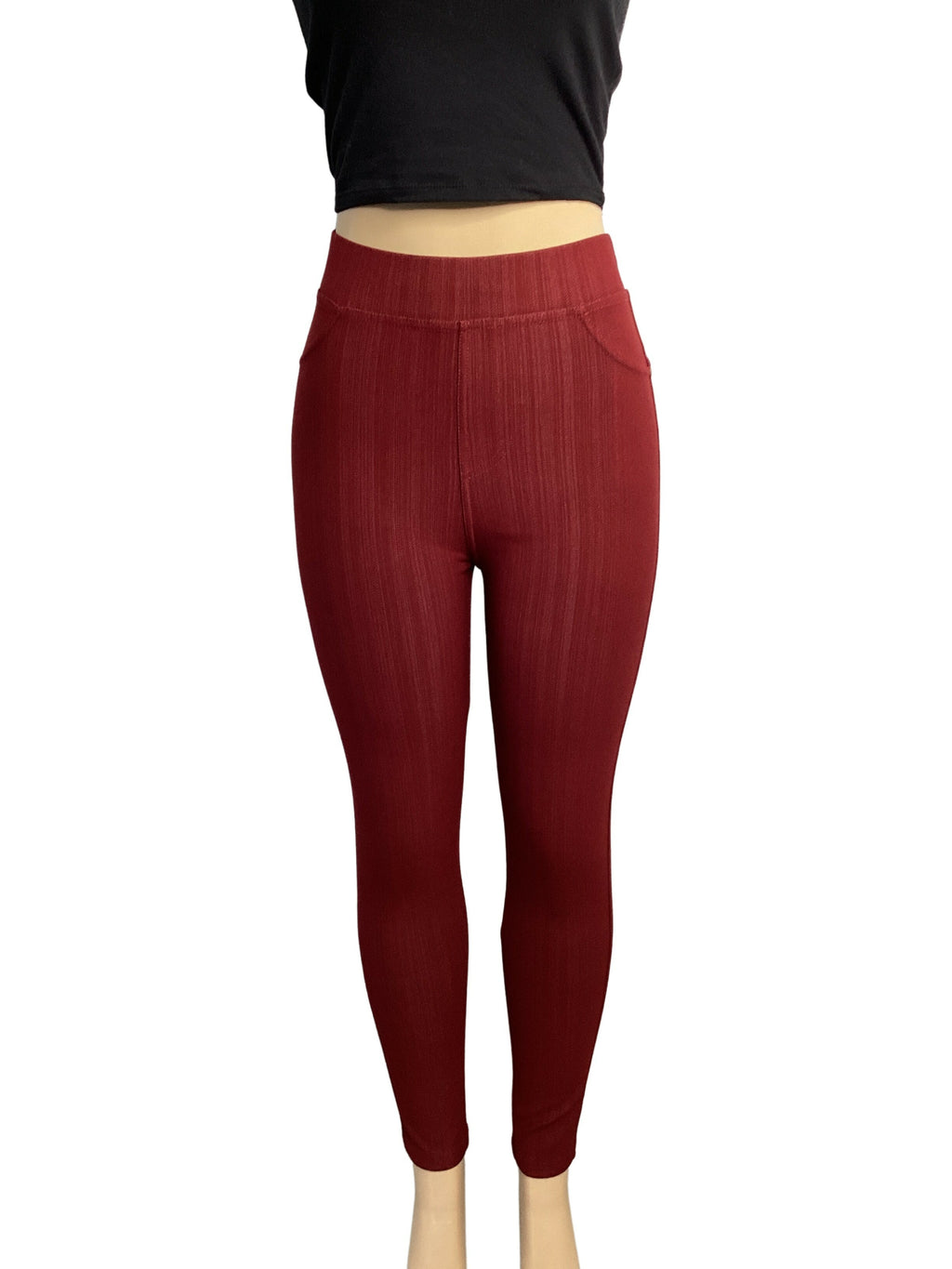 Banded Waist Back Pocket Jeggings - Closet Space