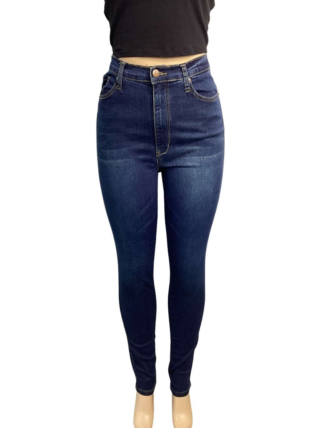 BLUE TURTLE Dark Wash High Rise Skinny Jeans - Closet Space