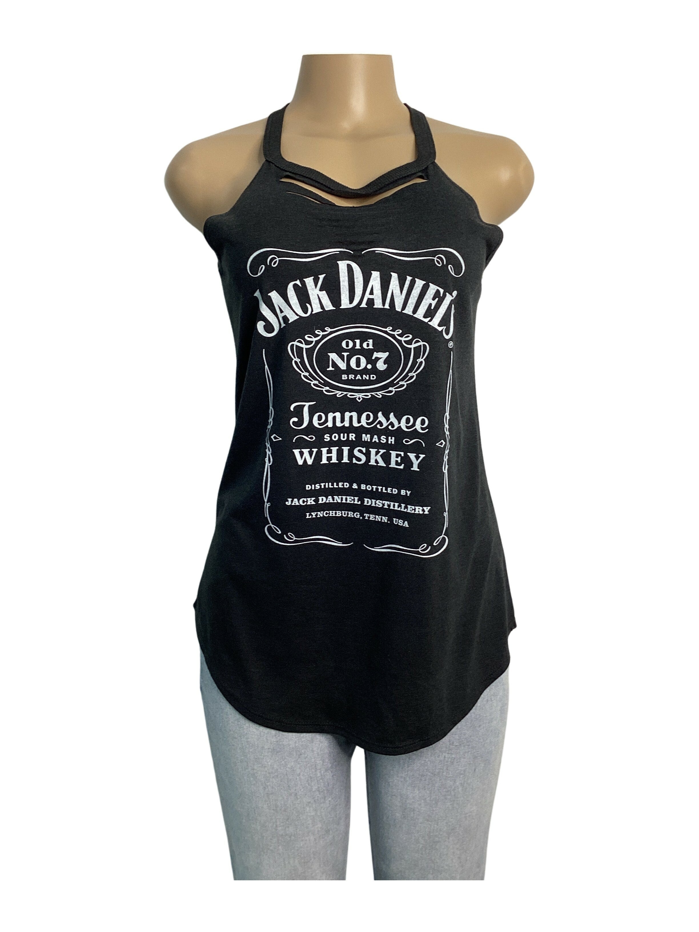 Distressed Jack Daniels Tank Top - Closet Space