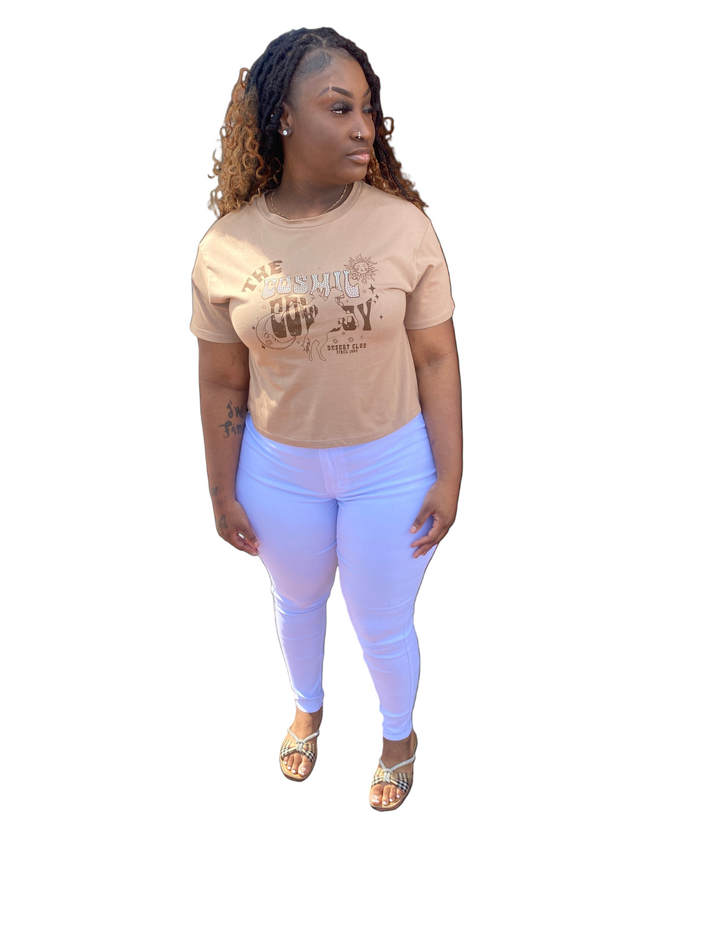 Cosmic Cowboy Graphic Tee - Retro Western Desert Club Print