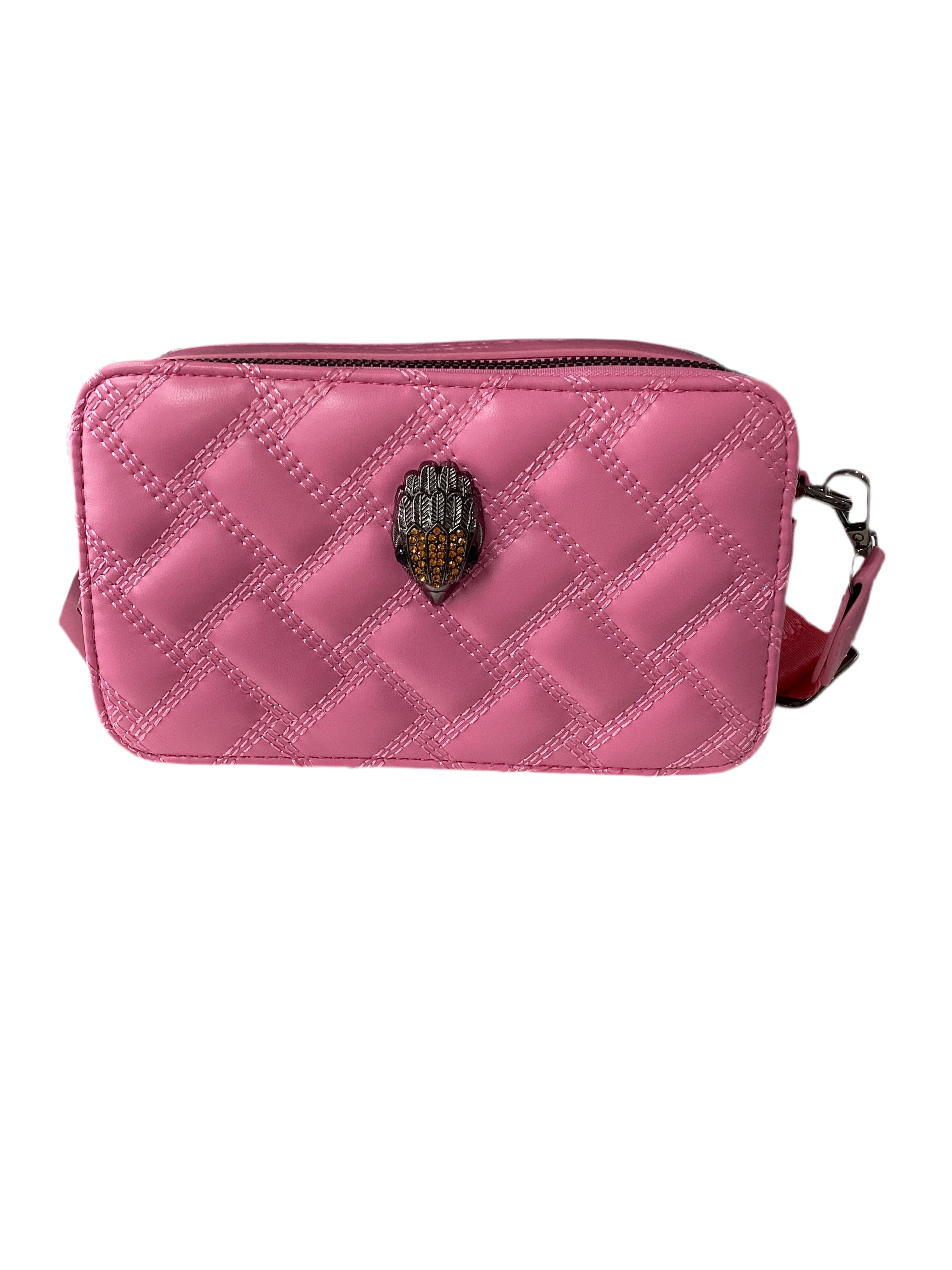 Textured Crossbody With Eagle Emblem
