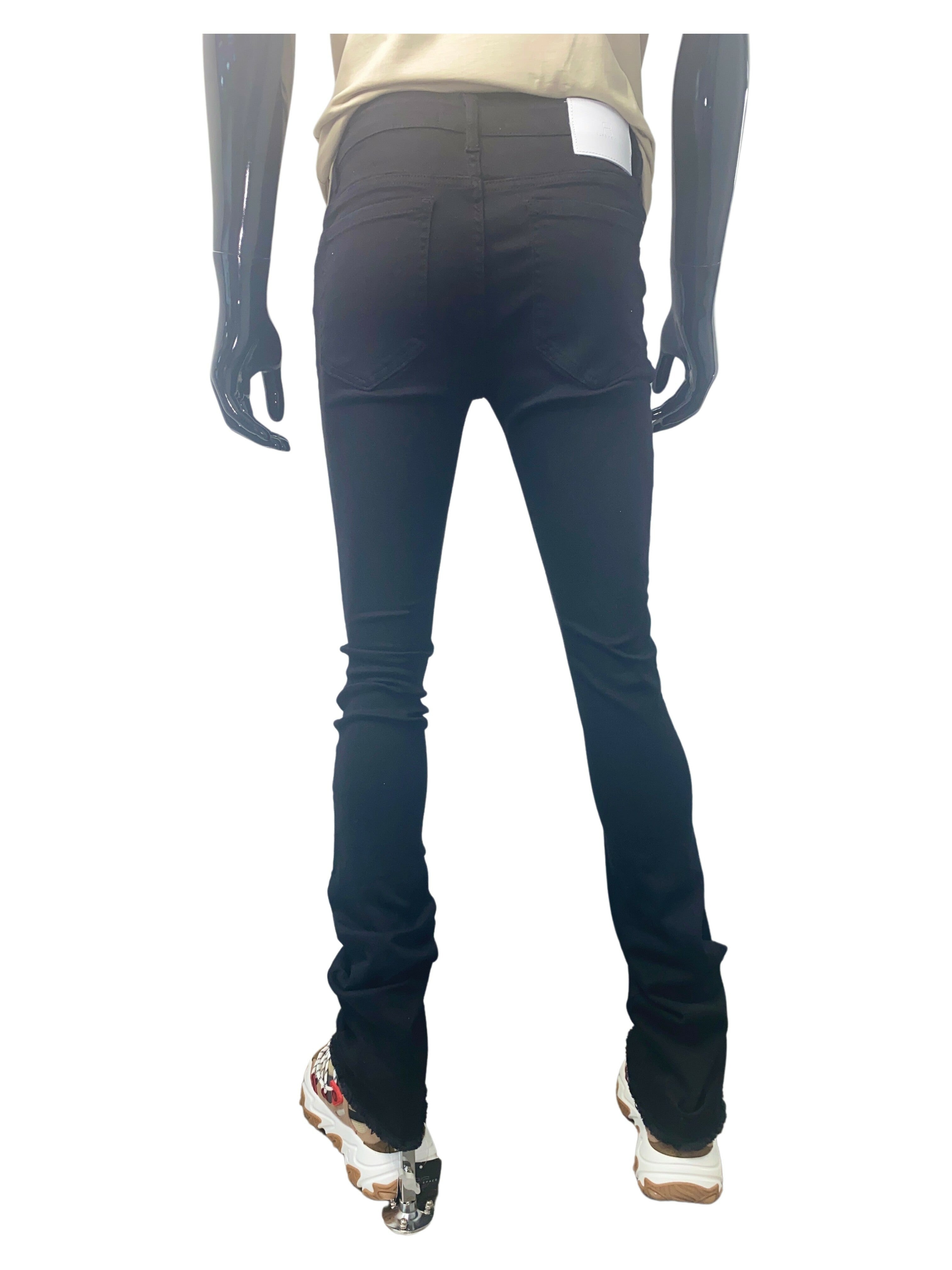 PURE REIGN Blowout Knee Stacked Jeans - Closet Space