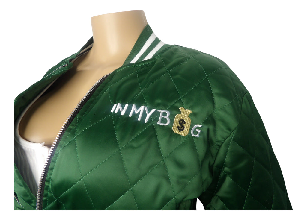 In My Bag Cropped Letterman Jacket - Closet Space