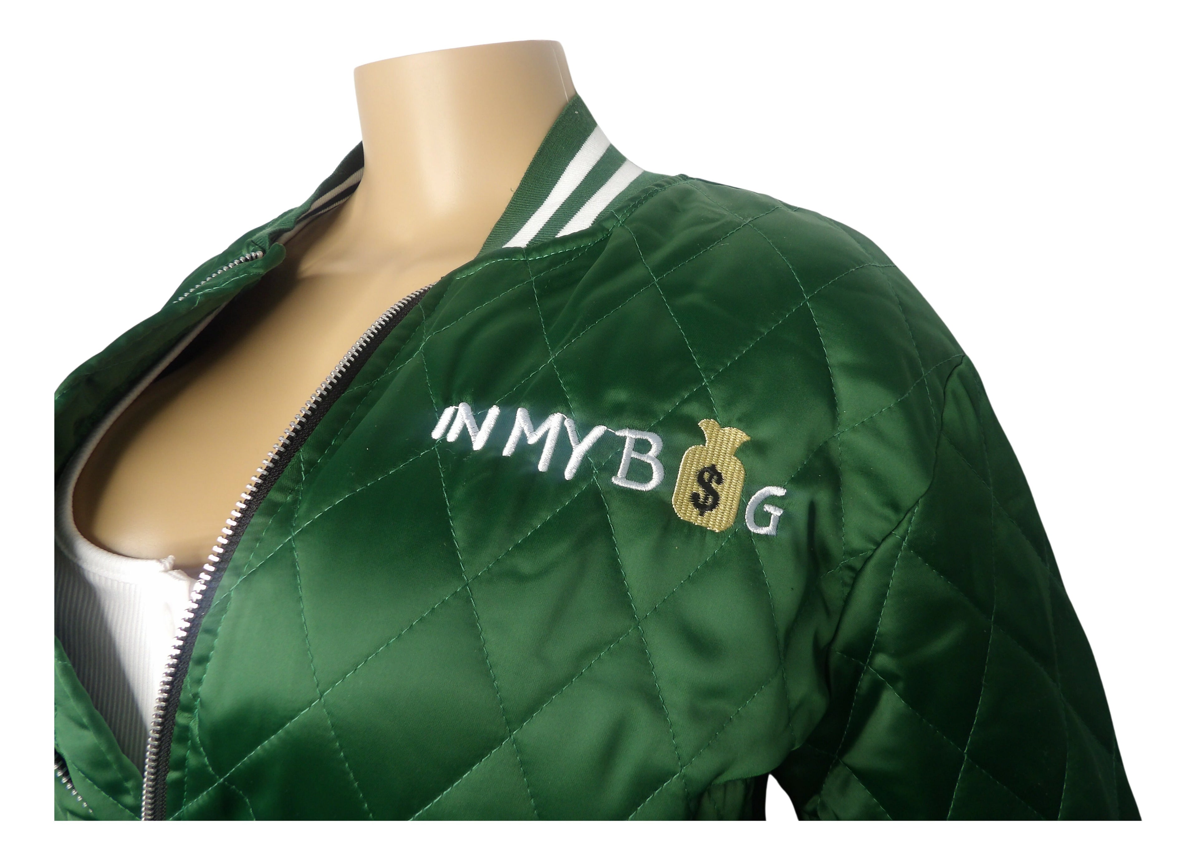 In My Bag Cropped Letterman Jacket - Closet Space