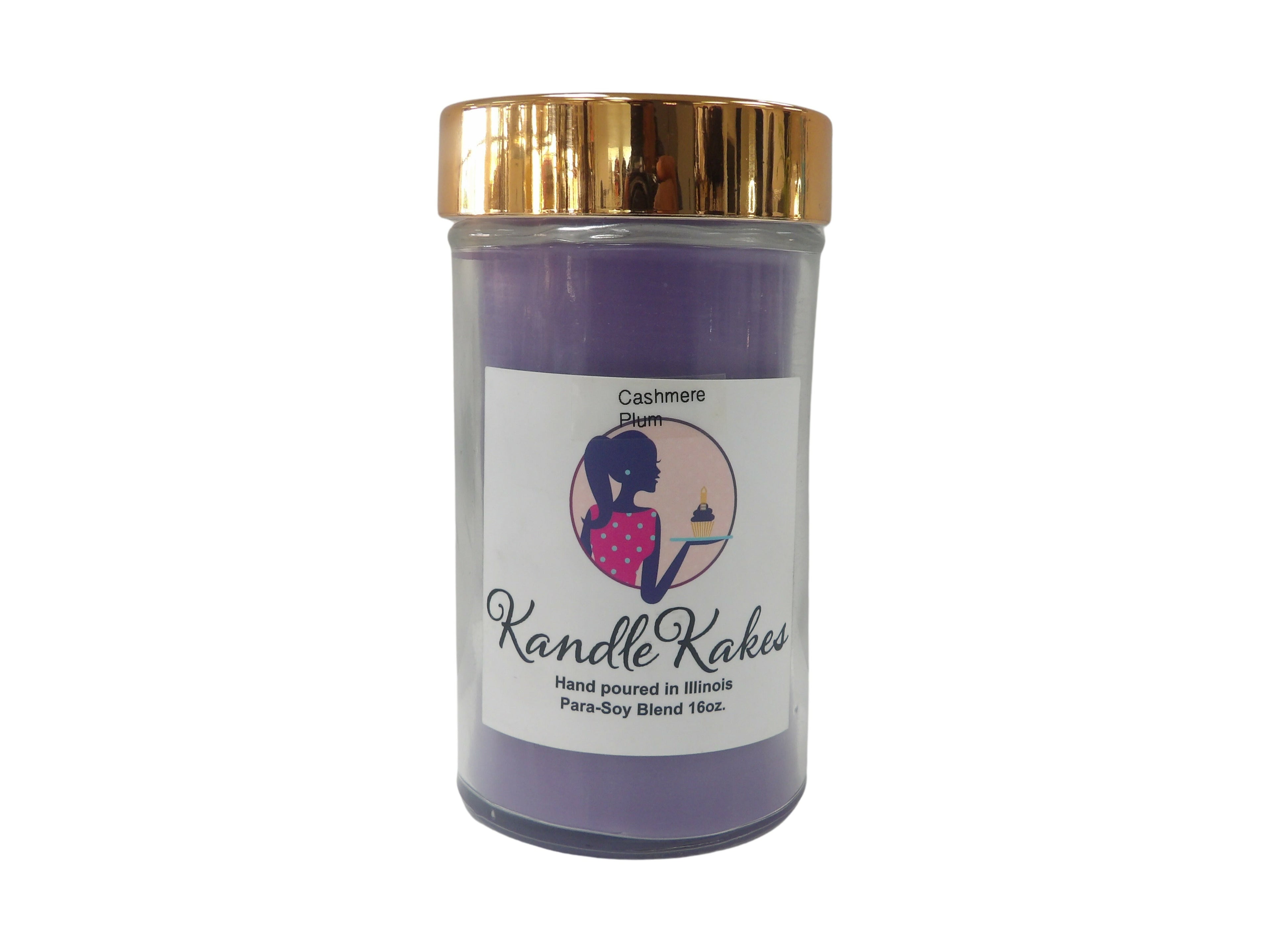 Cashmere Plum Tall Soy Candle