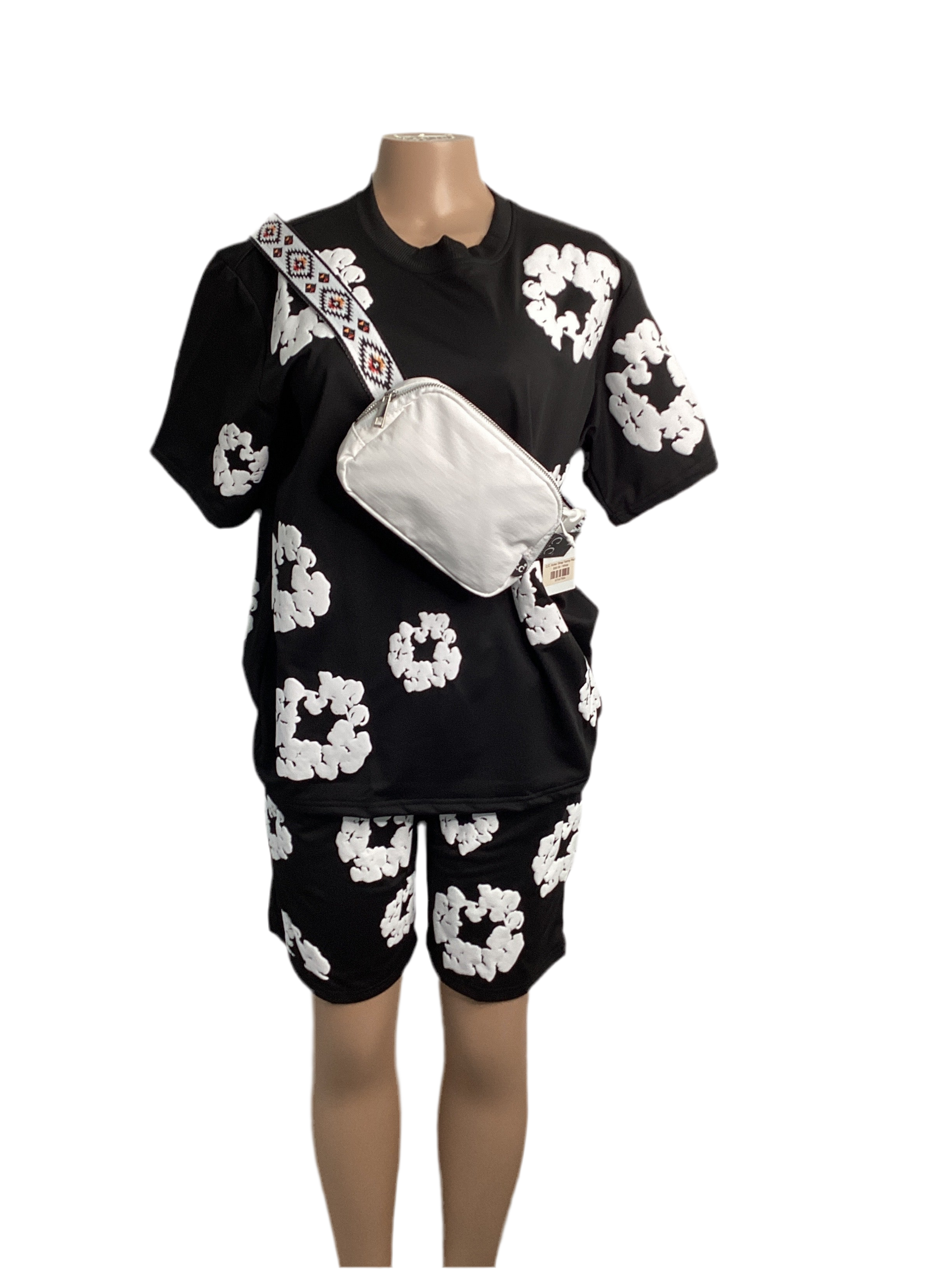 All Over Flower Short Set