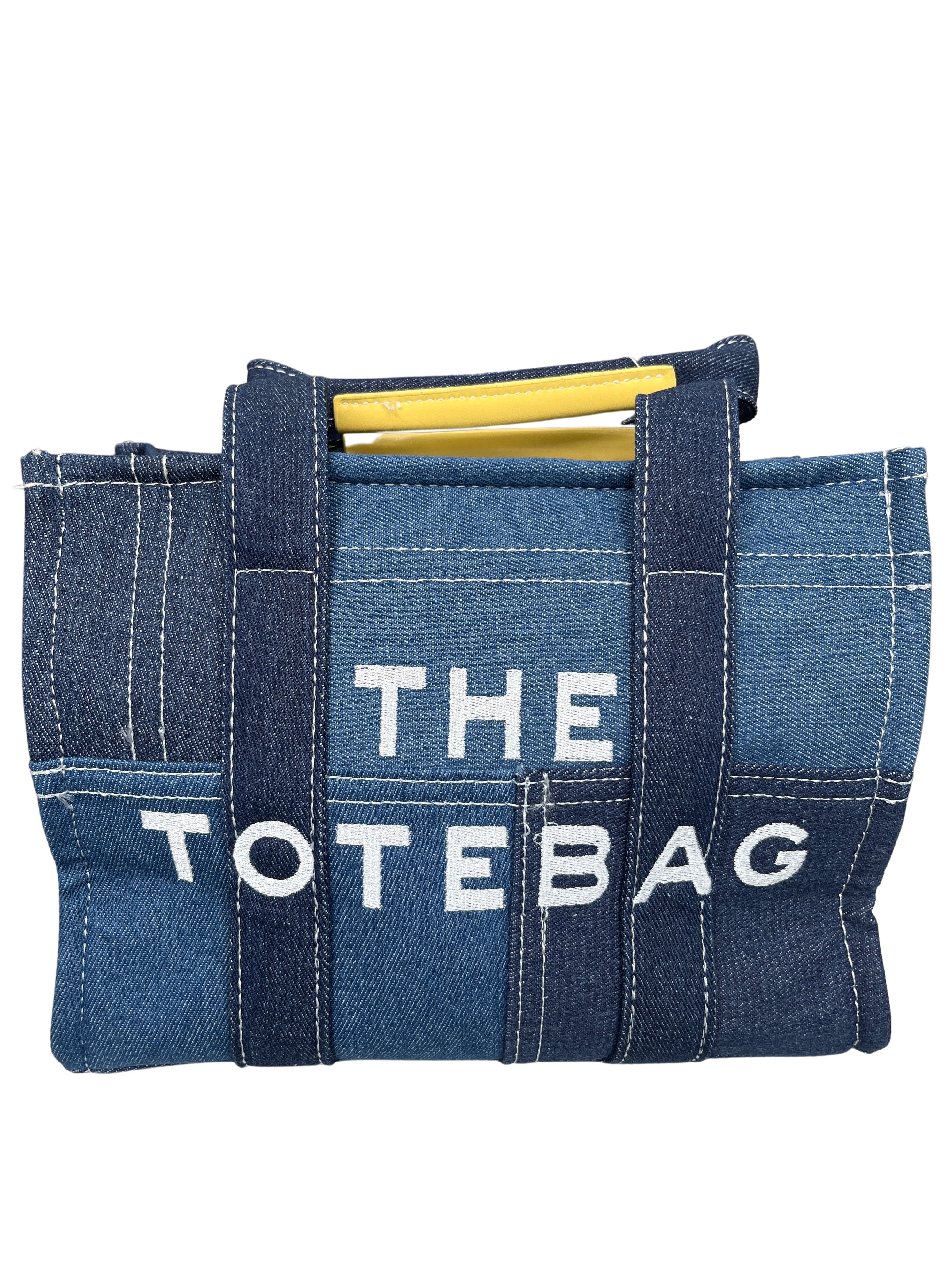 THE TOTE BAG Denim Patchwork Crossbody Handbag - Closet Space