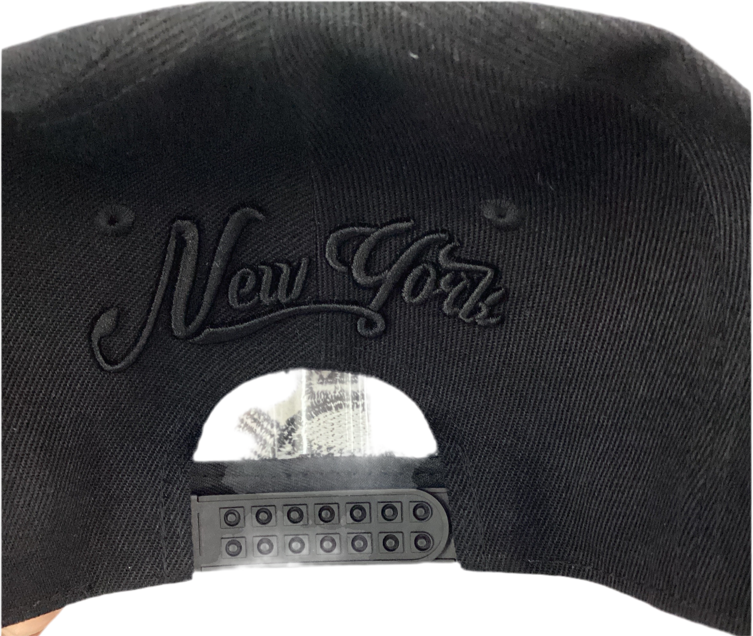 New York Crossed Bats Embroidered Snapback Hat