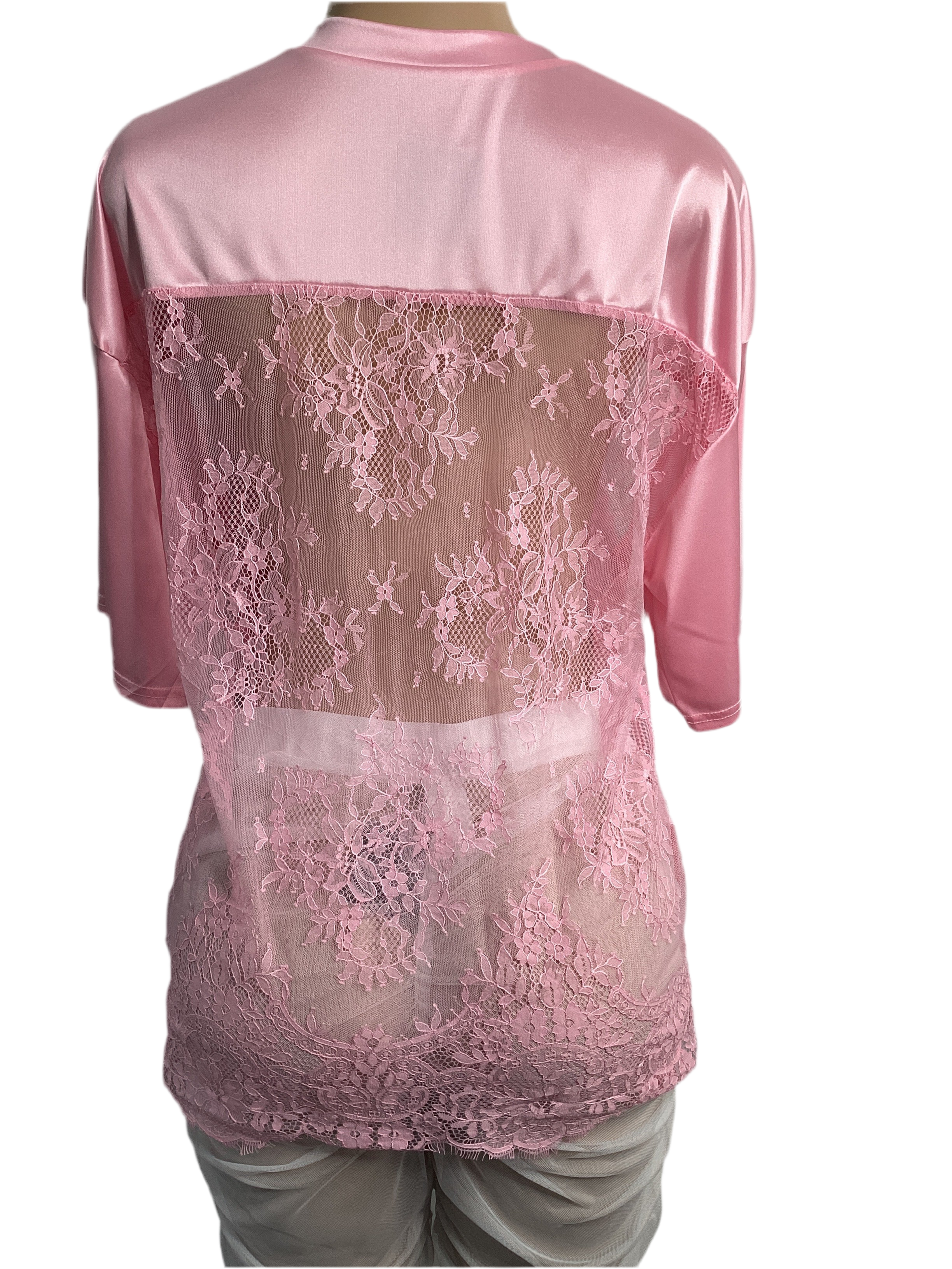 Lace Oversized Jersey