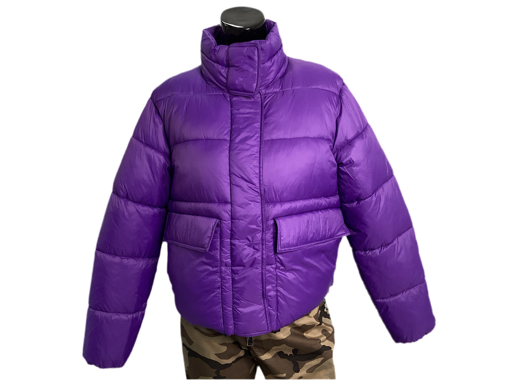 Cropped Quilted Puffer Jacket