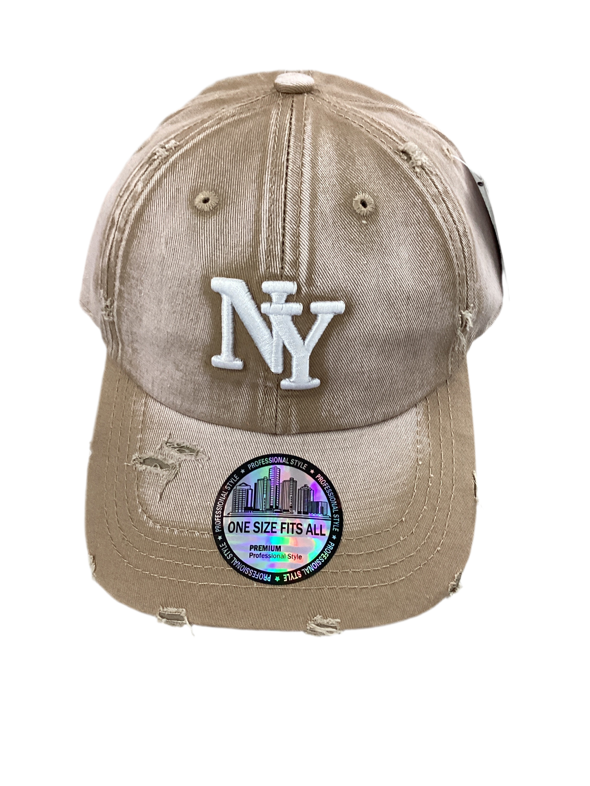 Distressed NY Logo Dad Hat