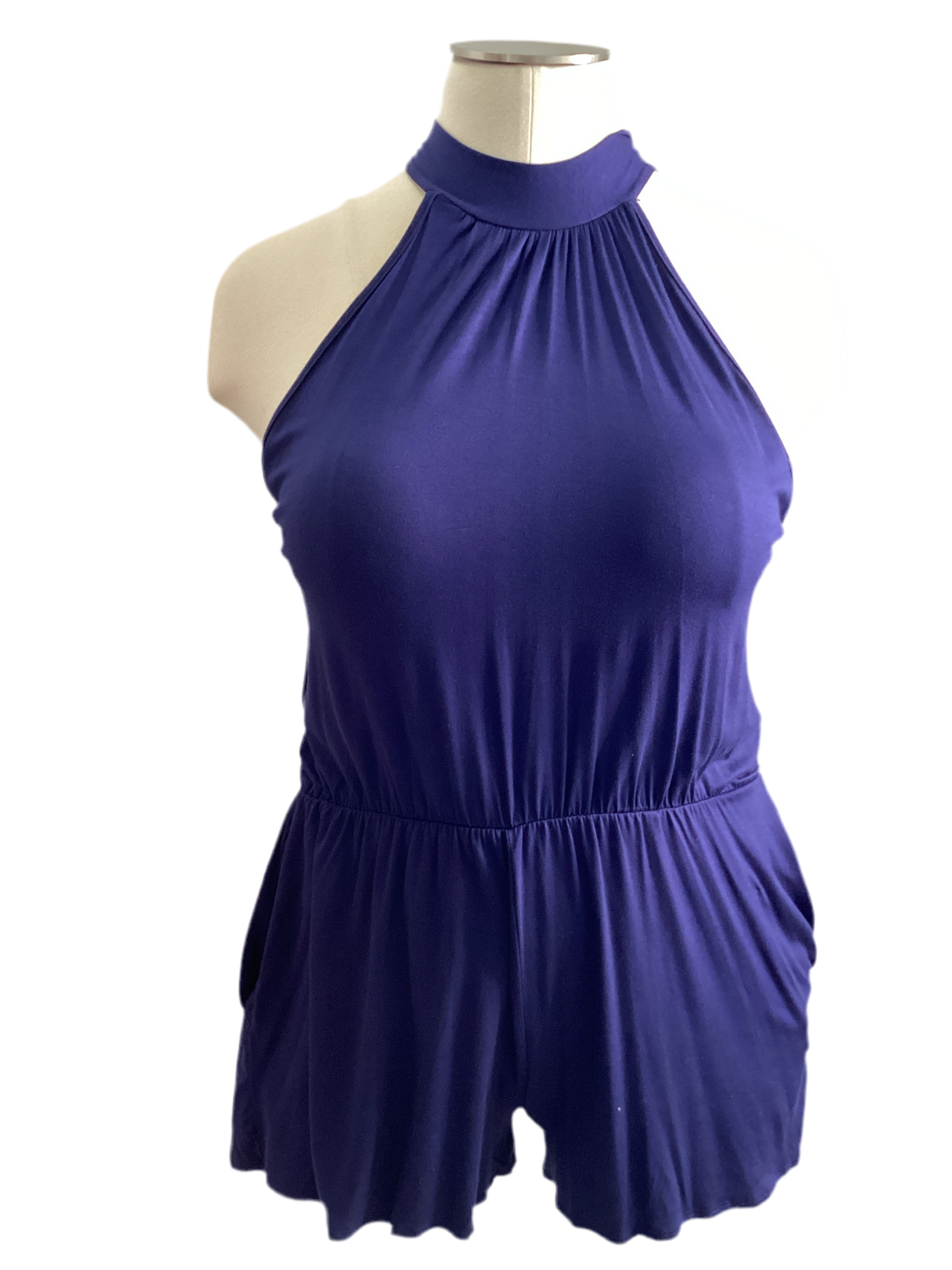 CURVY - Halter Neck Romper