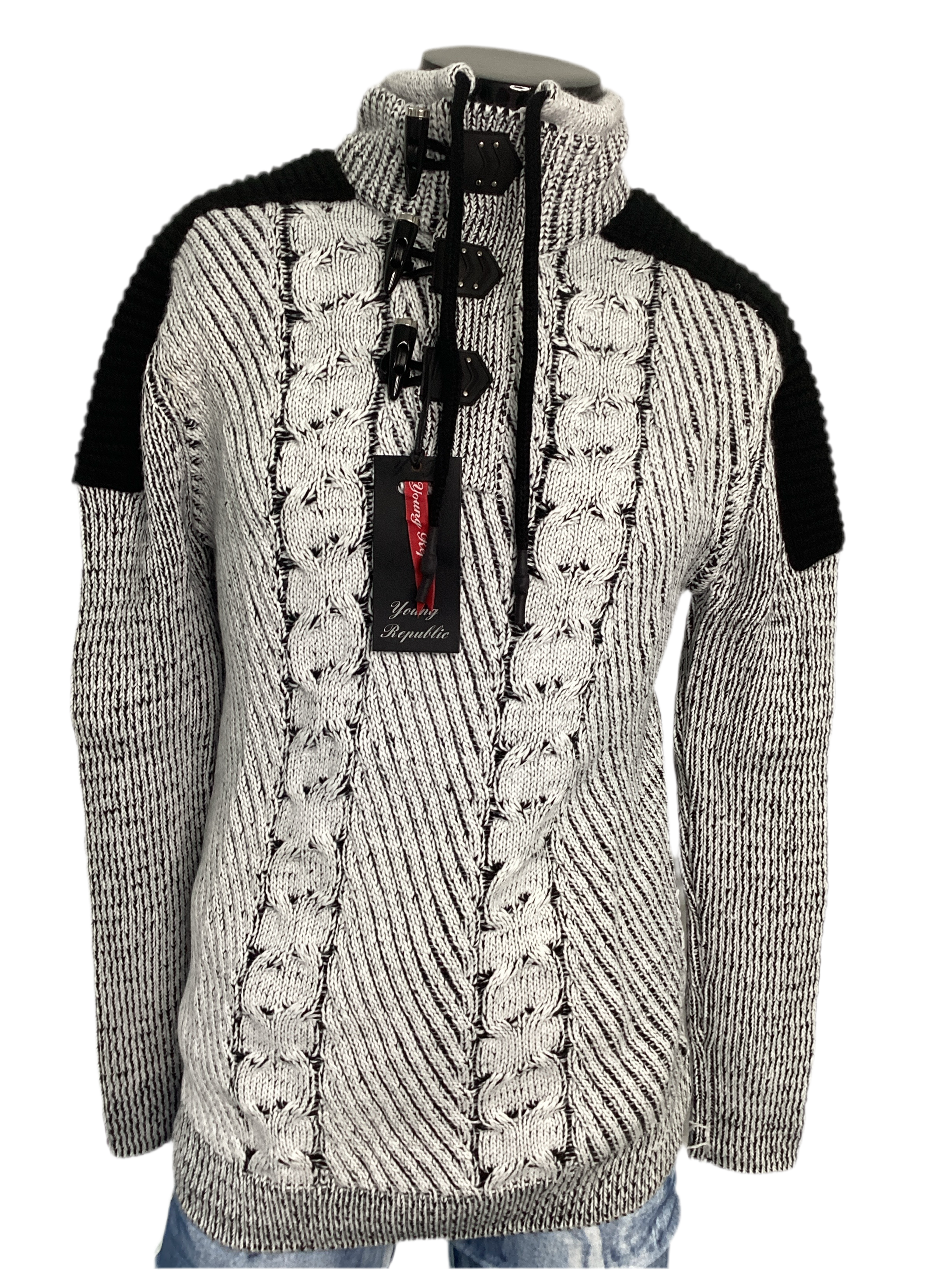Chunky Knit Jumper Collar Sweater