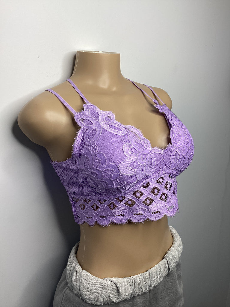 Curvy - Scalloped Lace Cami Bralette - Closet Space