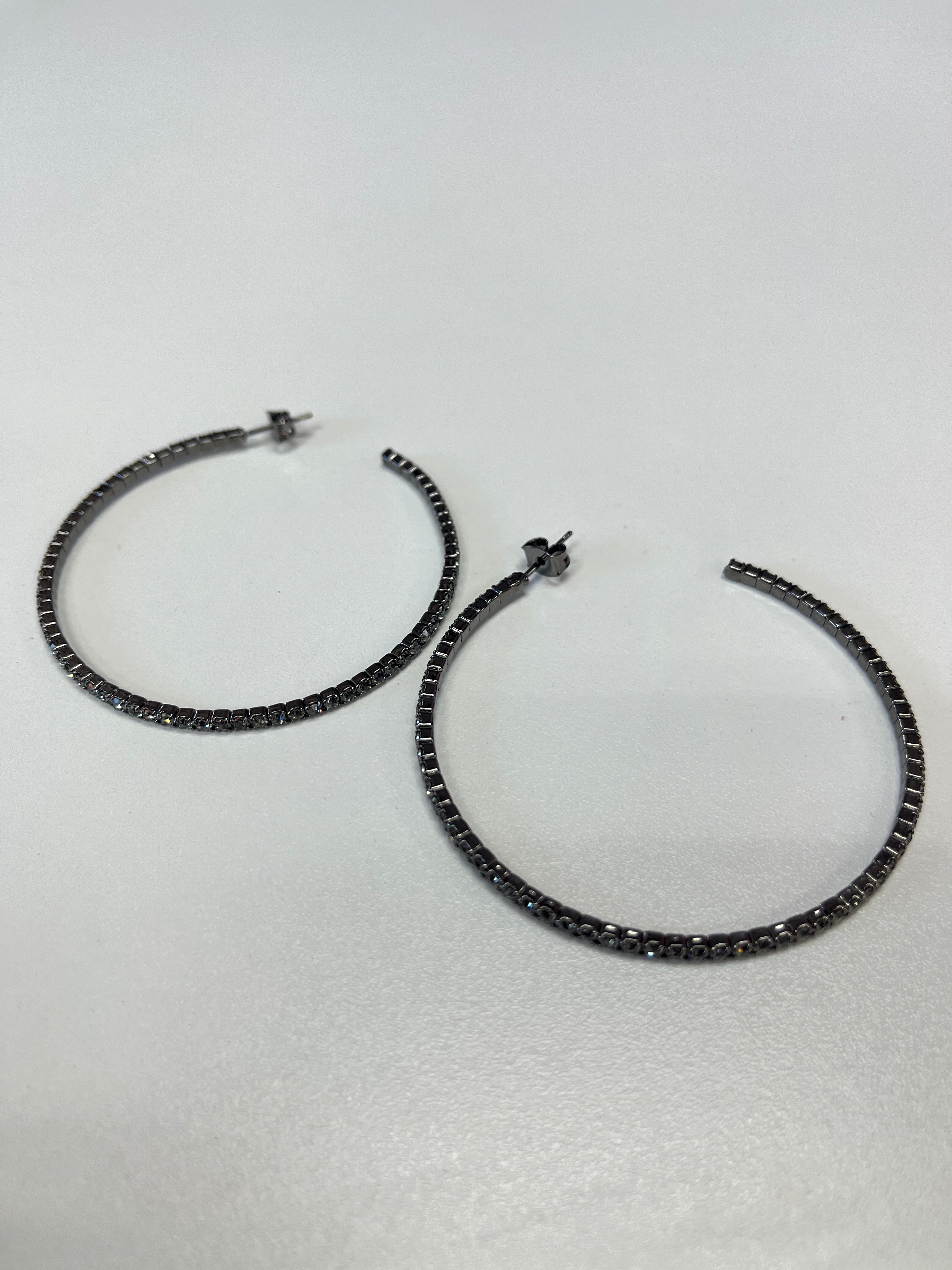 Crystal Large Hoop - Closet Space