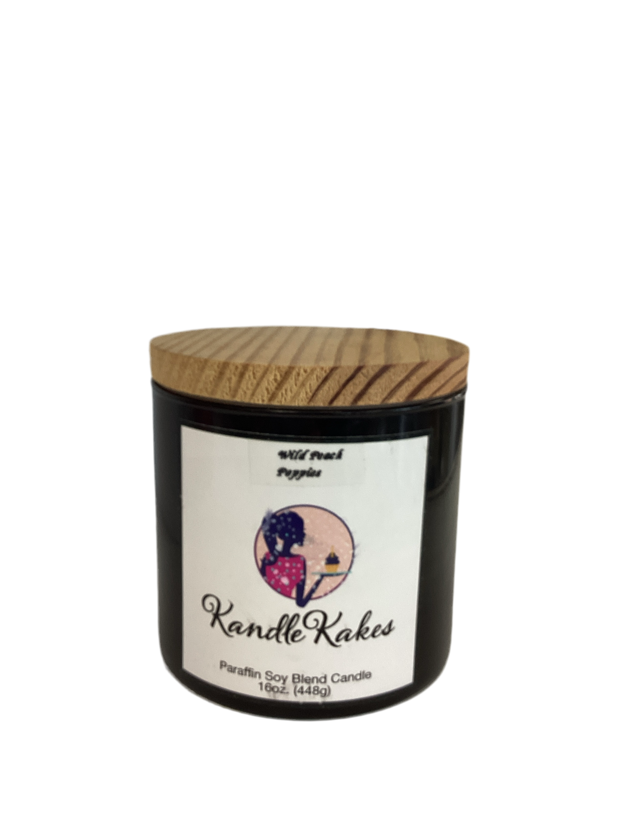 Wild Peach Poppies Large Soy Candle