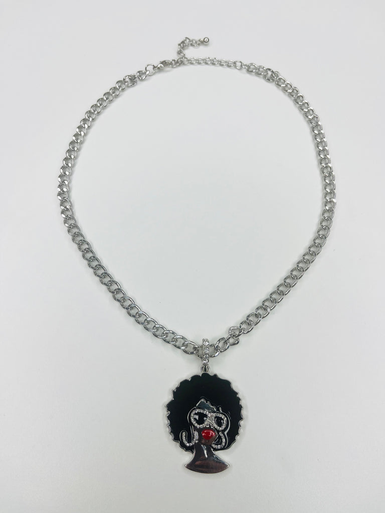 Afro Beauty Pendent Necklace - Closet Space