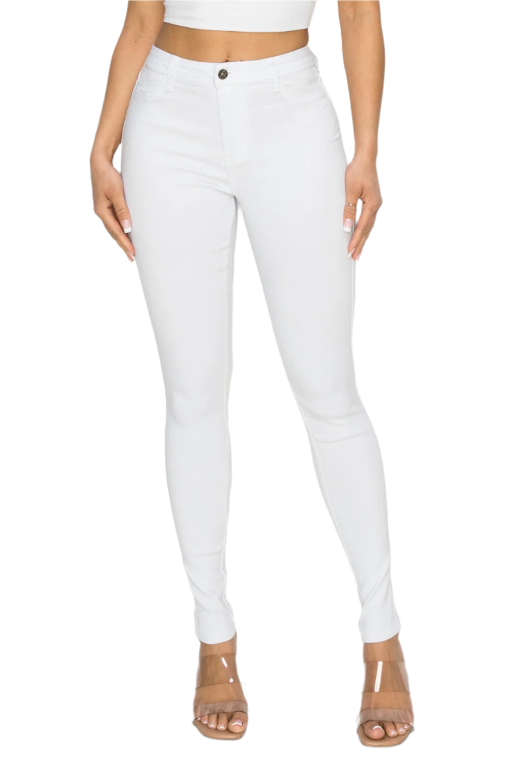 High Waist Stretch Skinny Jeans