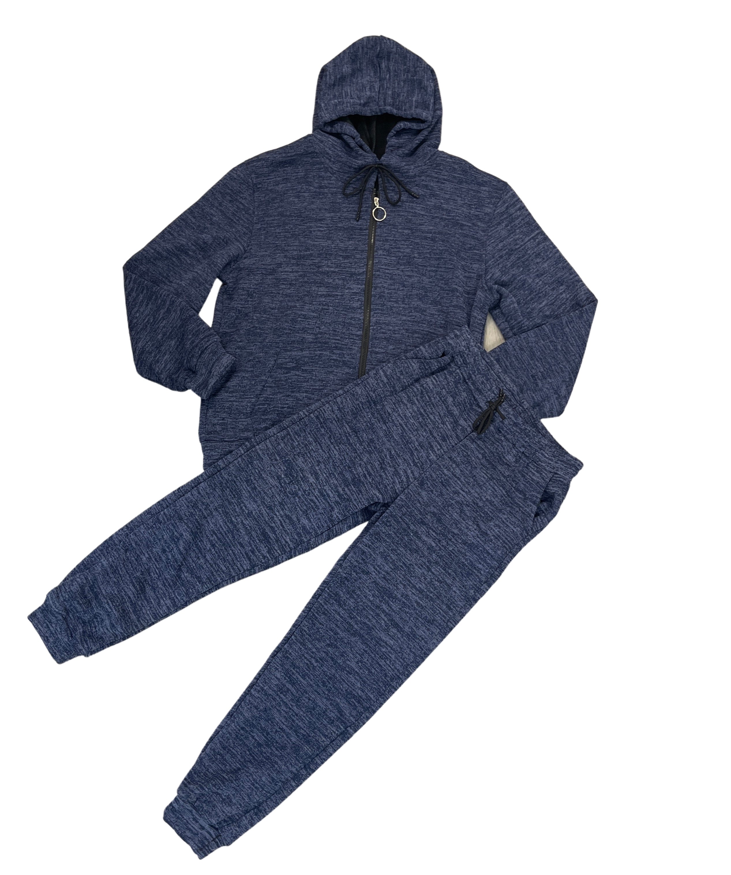 Curvy - Marled Soft Fleece Jogger Set - Closet Space