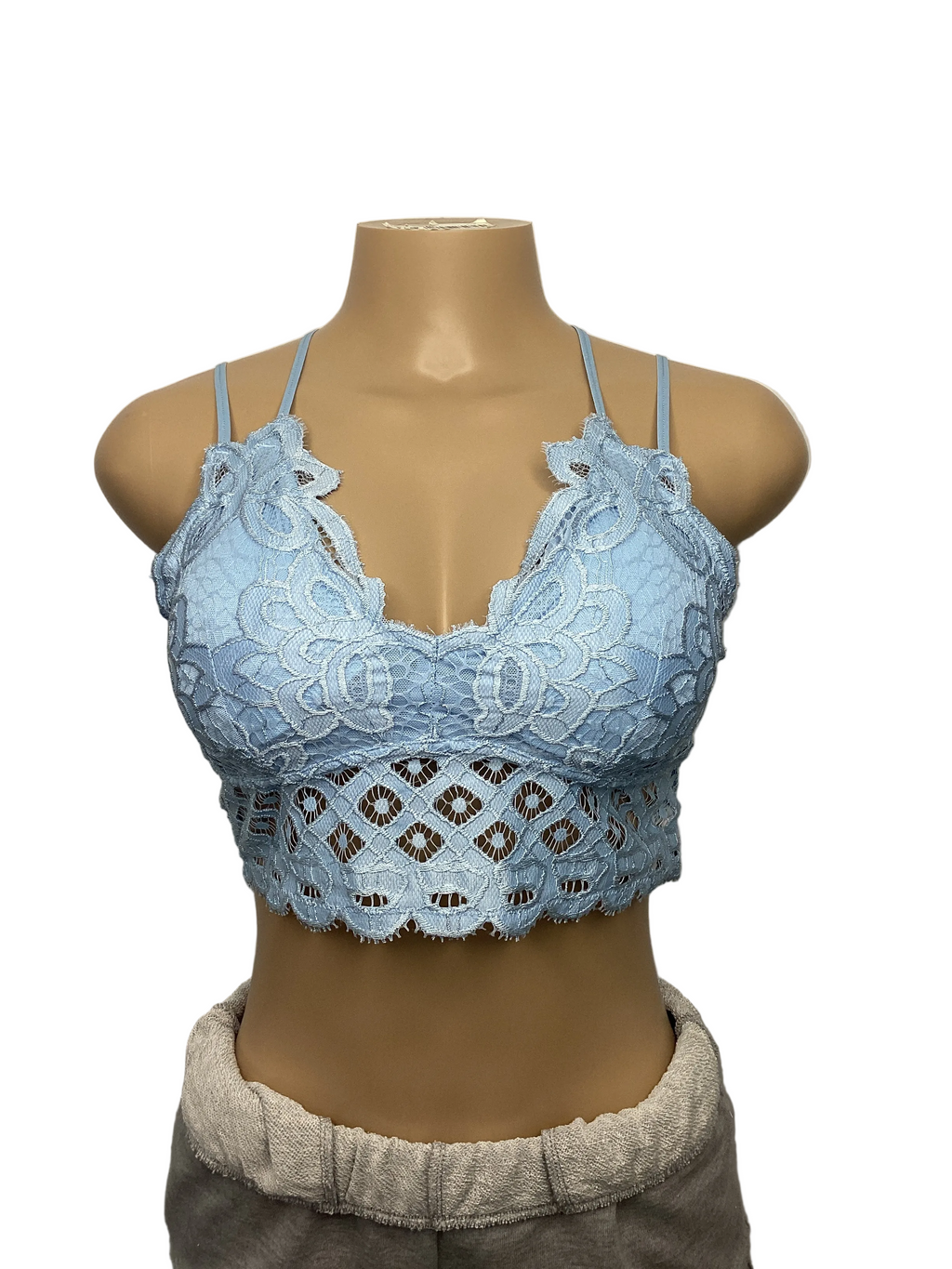 Curvy - Scalloped Lace Cami Bralette