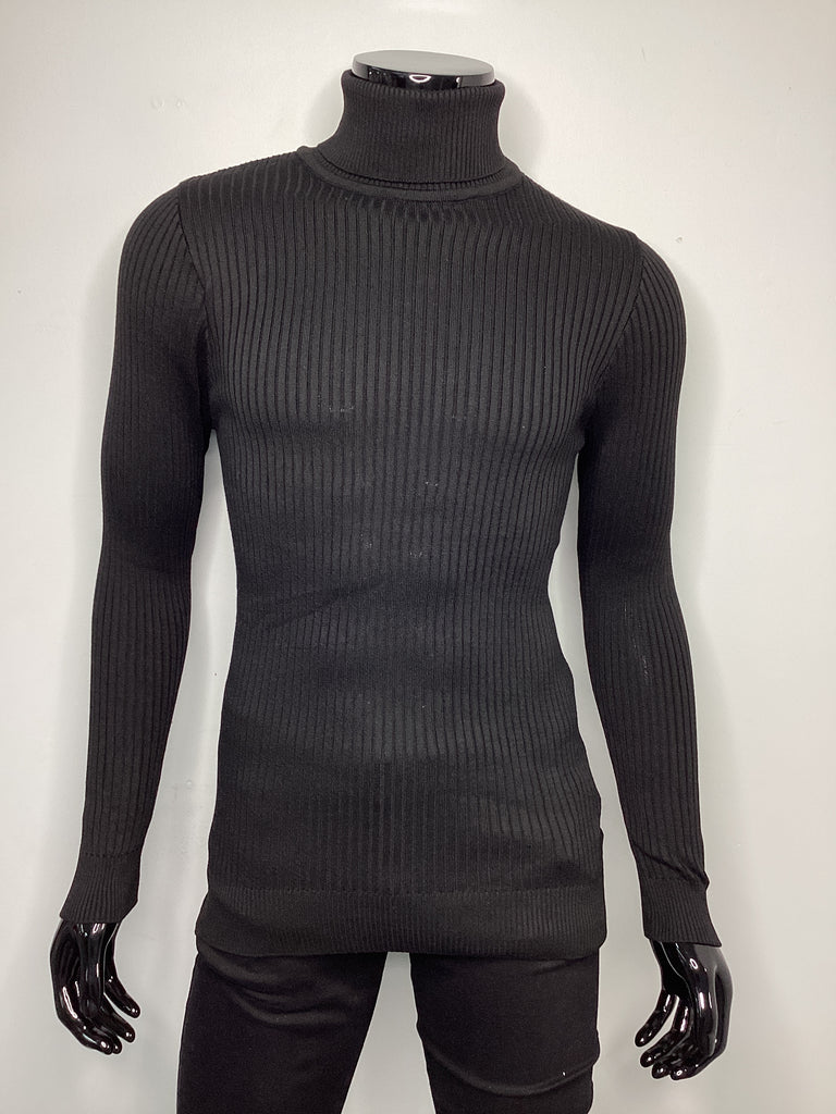 Solid Slim-Fit Turtleneck - Closet Space