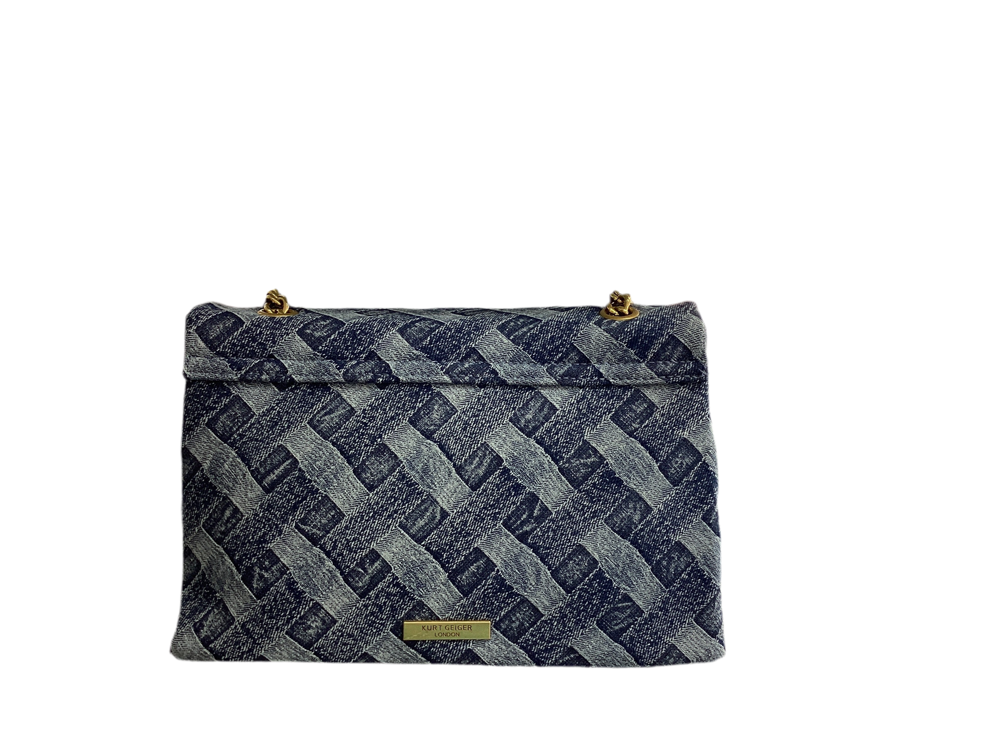 Denim Weave Shoulder Bag