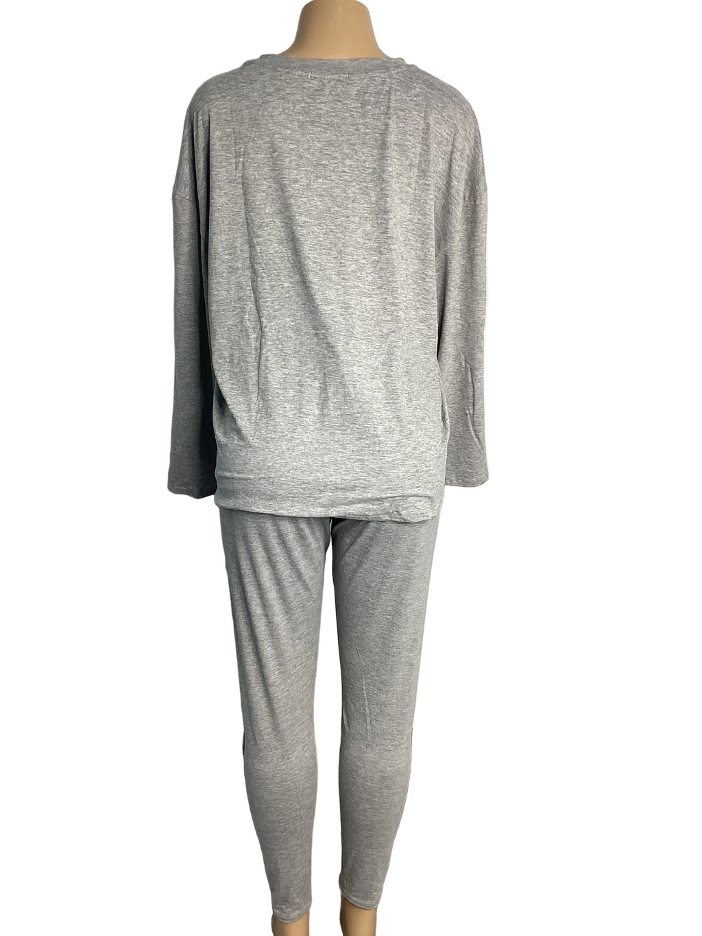 Curvy - Solid Long Sleeve Top & Legging Set