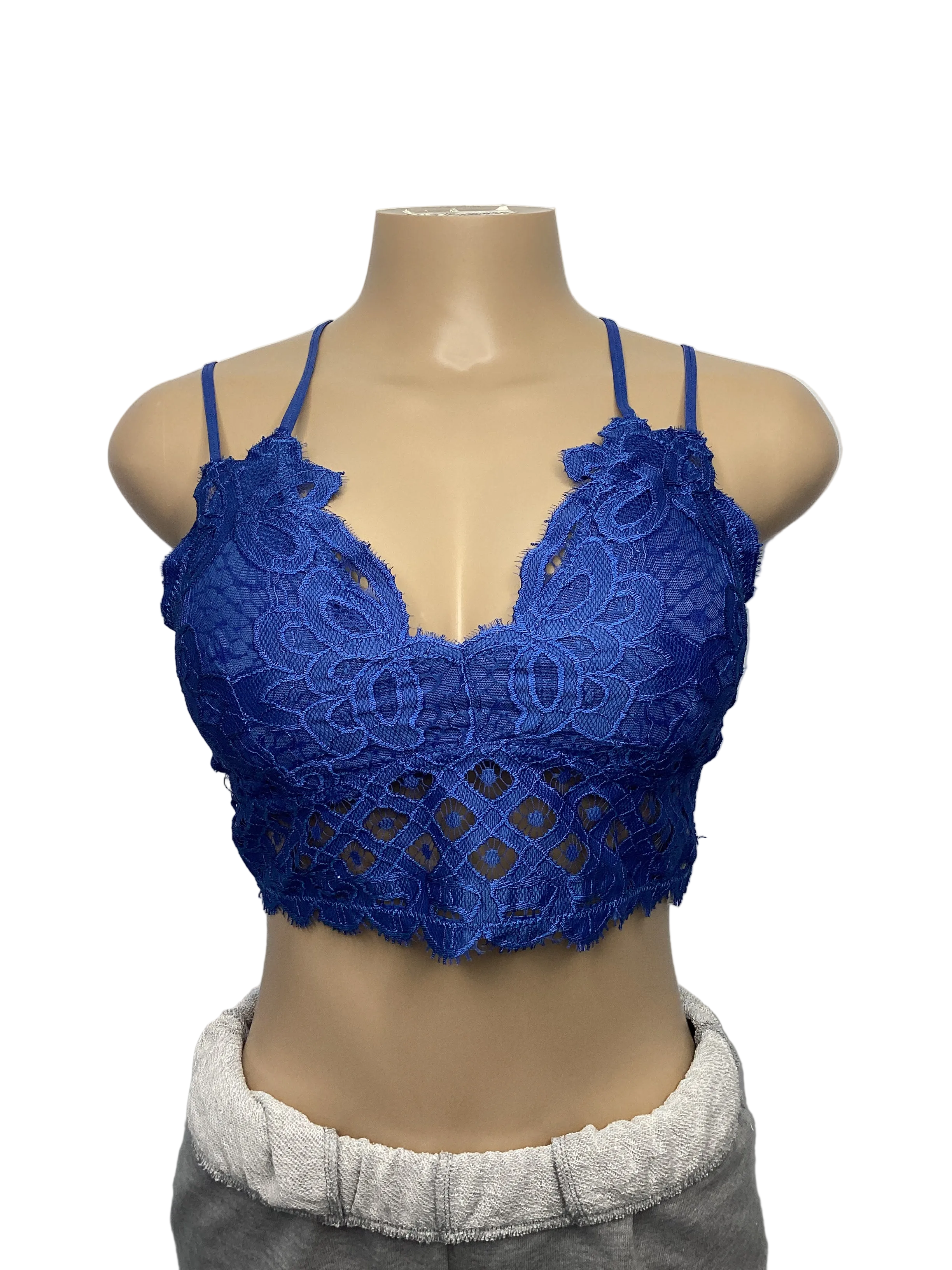 Curvy - Scalloped Lace Cami Bralette