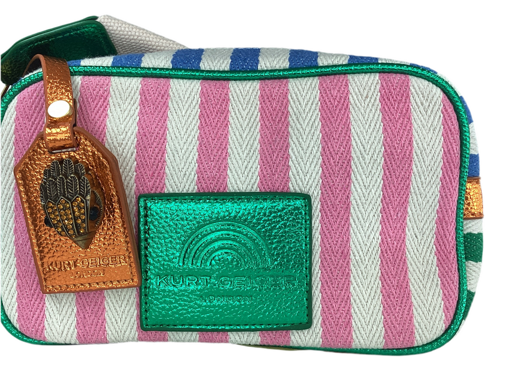 Stripped Boxy Crossbody Bag