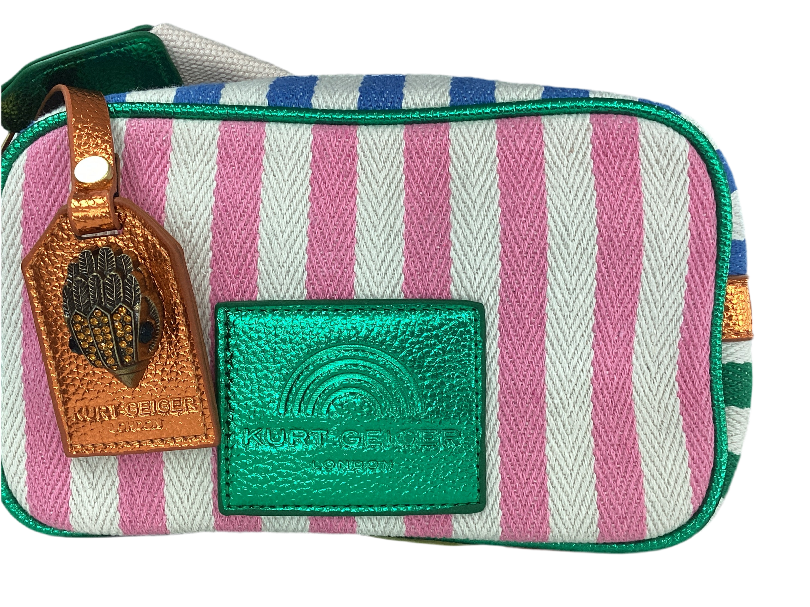 Stripped Boxy Crossbody Bag
