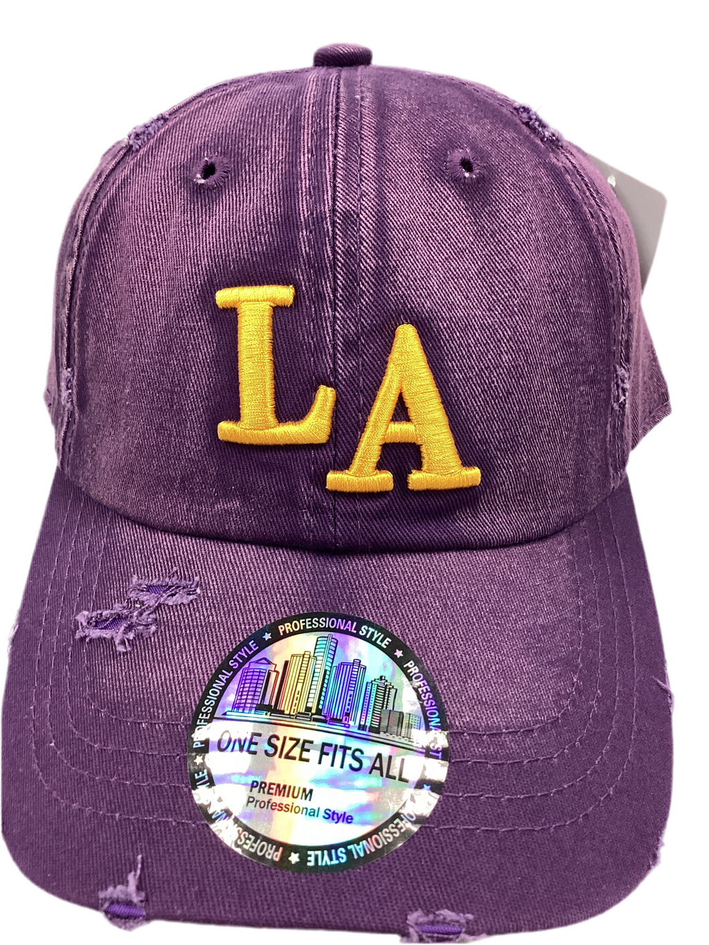Distressed LA Logo Dad Hat