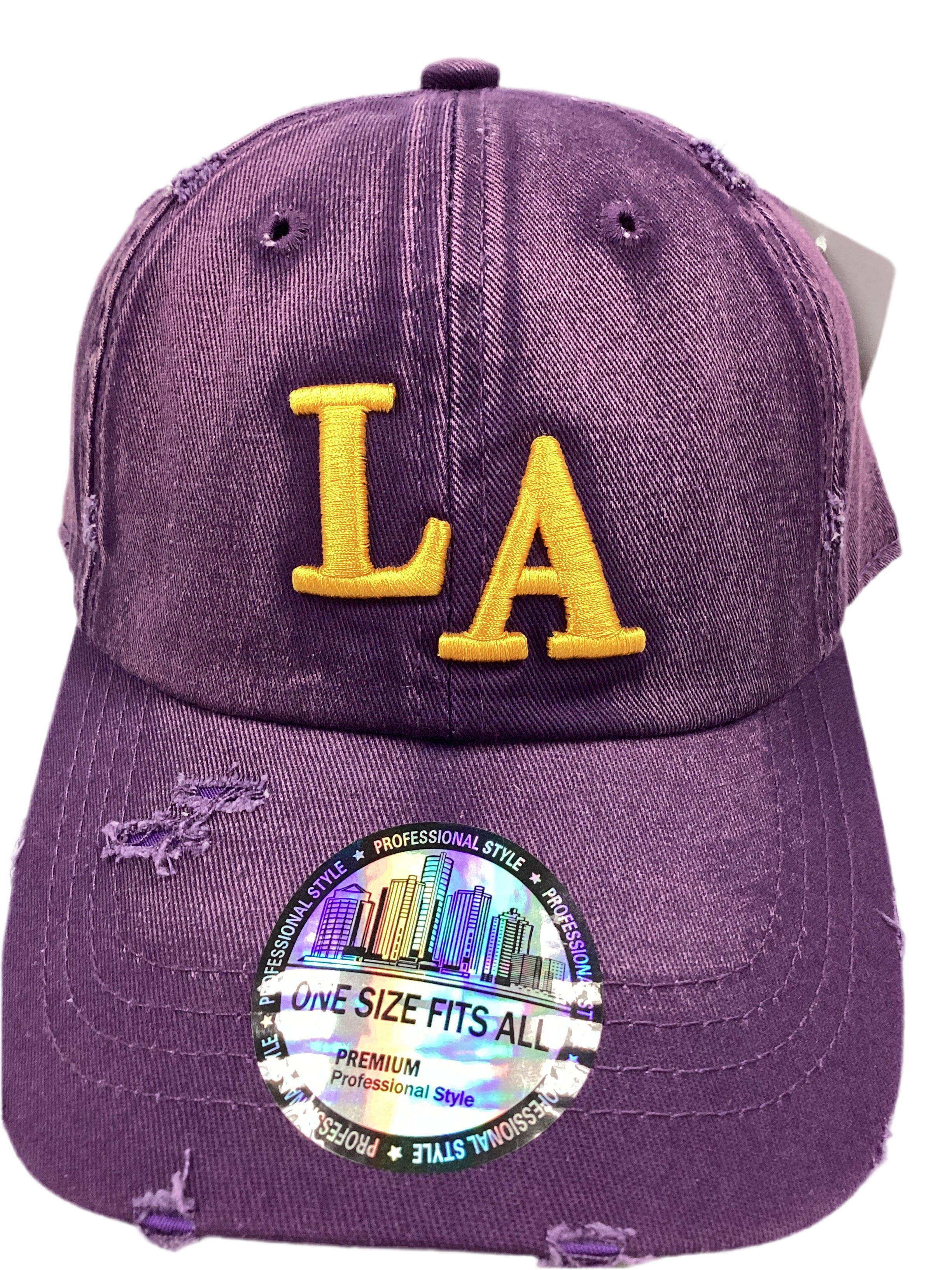 Distressed LA Logo Dad Hat