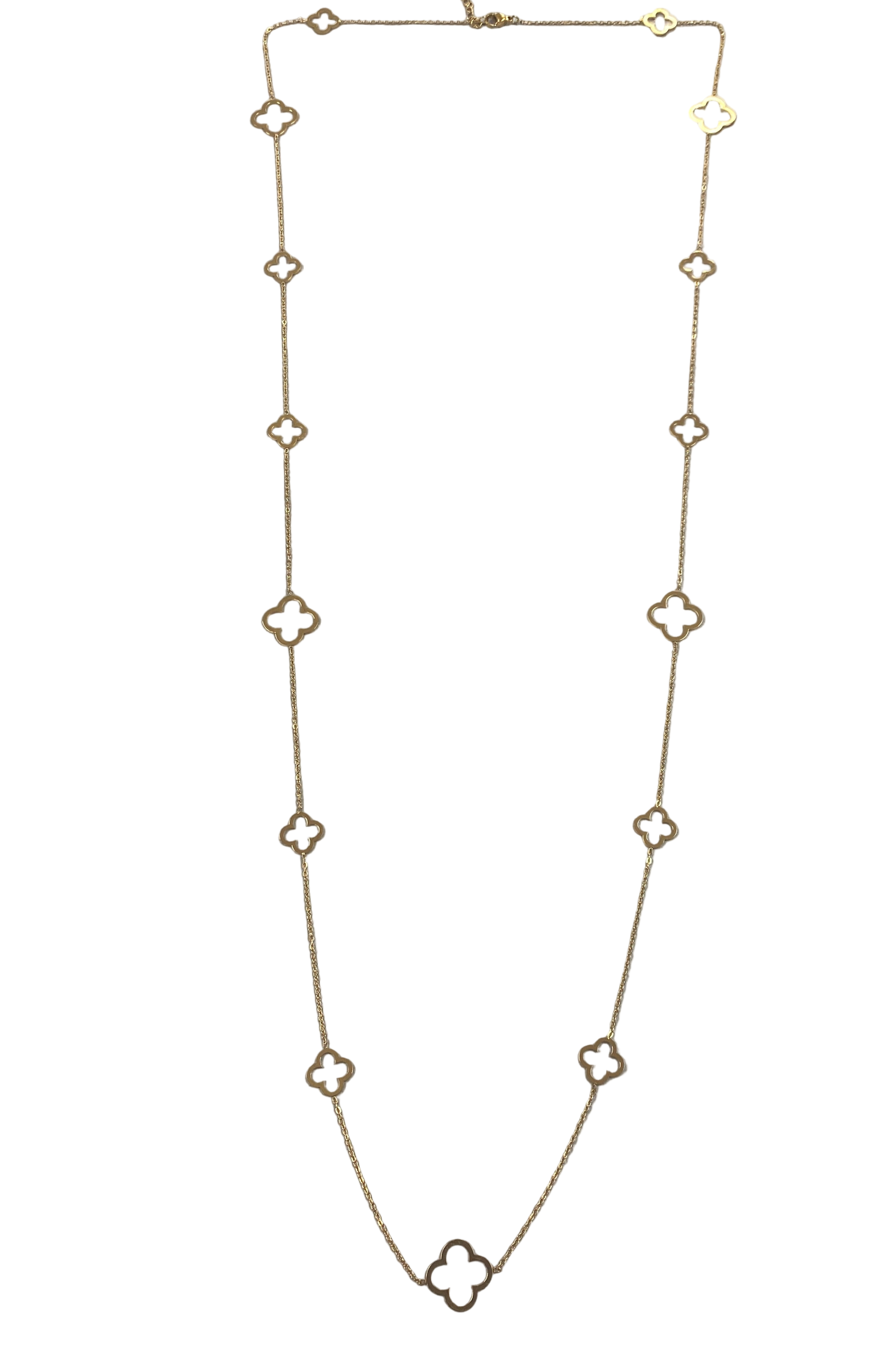Clover Link Long Necklace