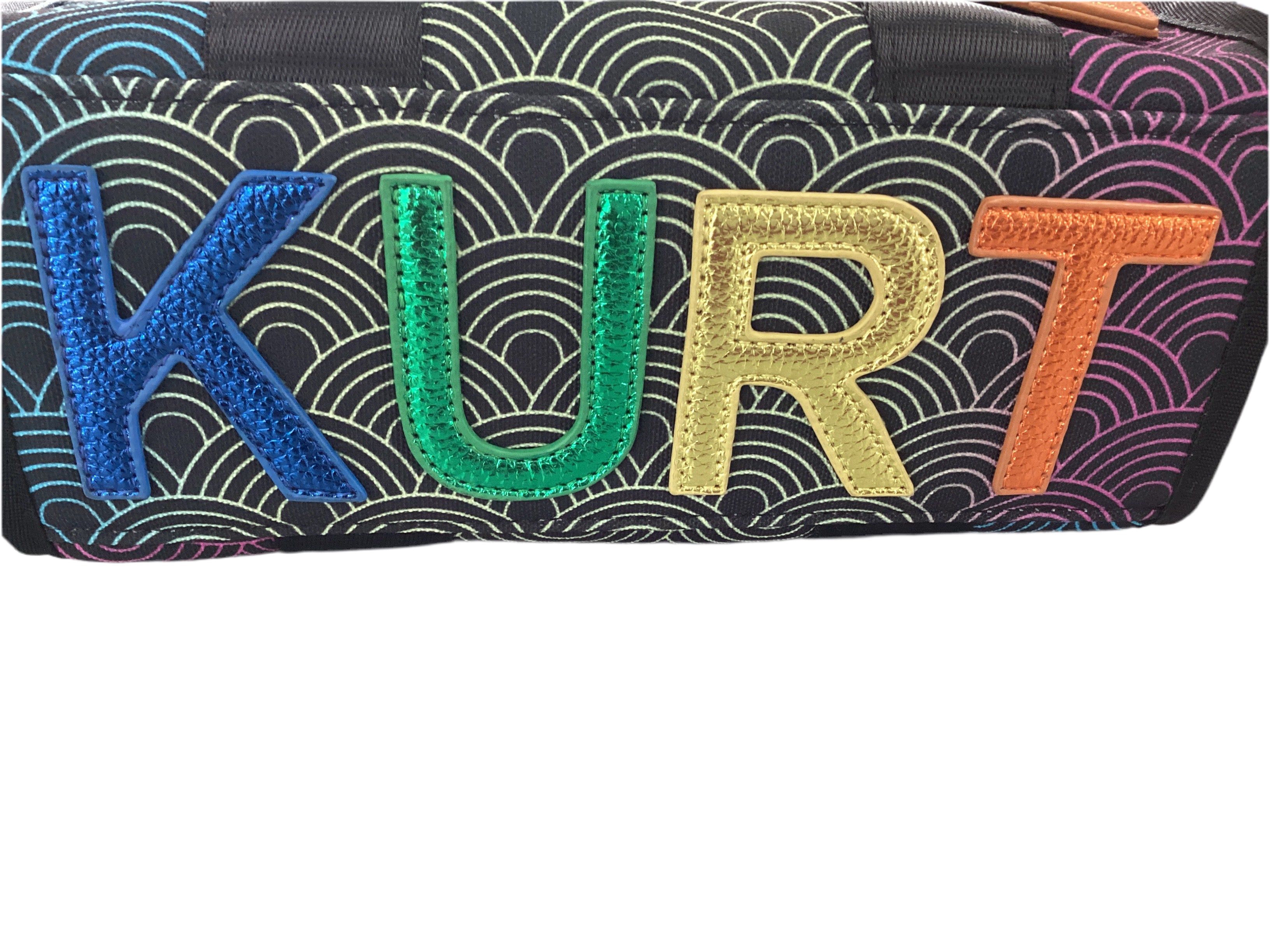 Multi-Color Wave Pattern Tote Bag